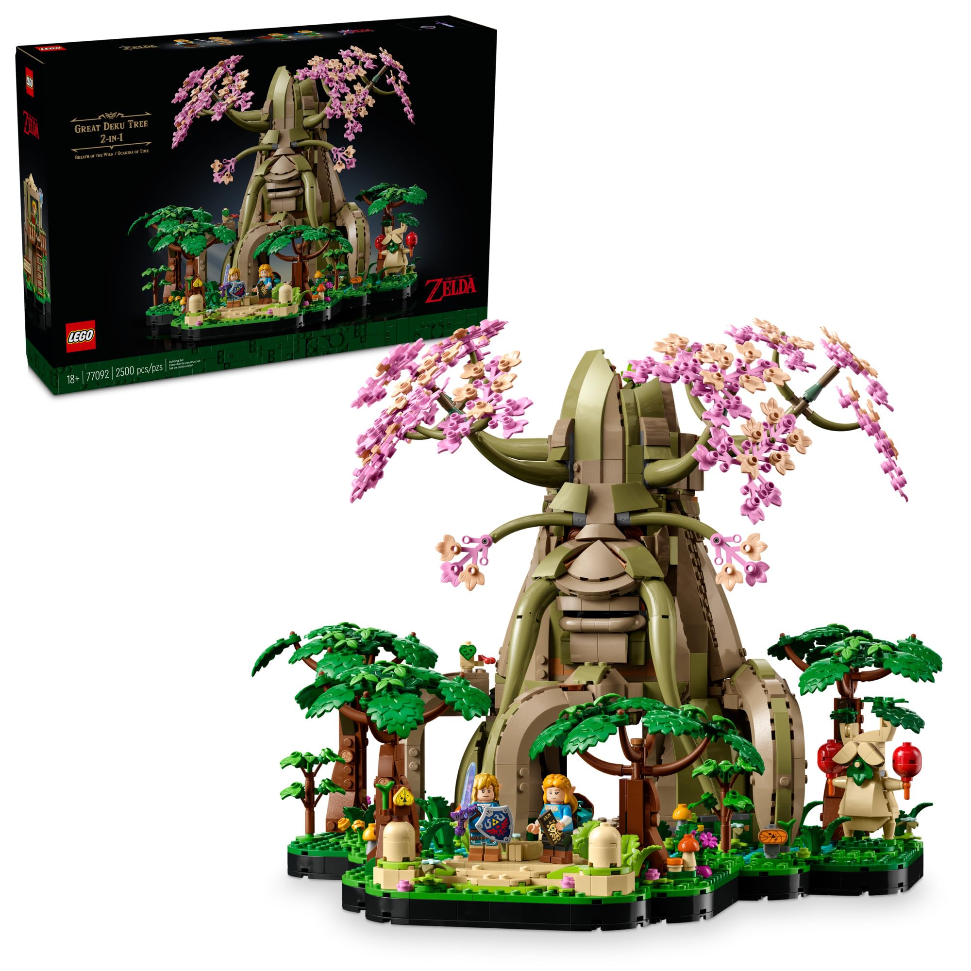 LEGO The Legend of Zelda Great Deku Tree 2-in-1 Building Set for Adults (77092) - Collectible Model Kit for Home, Office & Gaming Room Decor - Perfect Gift for Zelda Fans & Video Game Lovers - Build & Display for Ultimate Gaming Experience