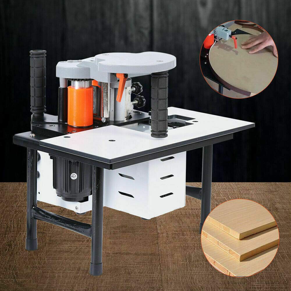 CNCEST Portable Edge Banding Machine for Woodworking - Double Side Gluing Edge Bander 110V US Plug | Perfect for DIY Furniture, Cabinets & Home Improvement Projects