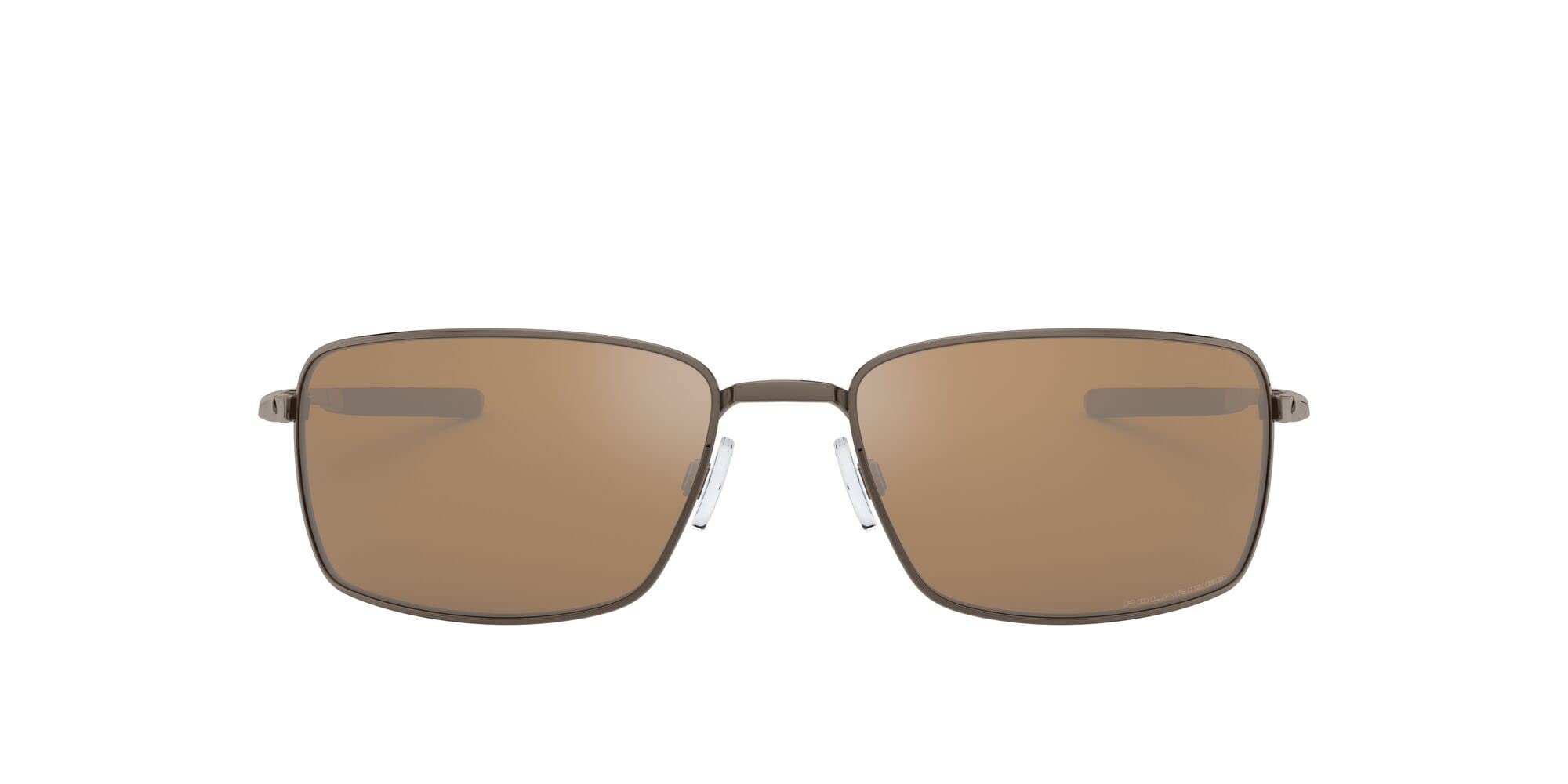 Oakley Men's Oo4075 Square Wire Rectangular Sunglasses - Polarized UV Protection, Lightweight & Durable Frame - Perfect for Driving, Running & Outdoor Sports