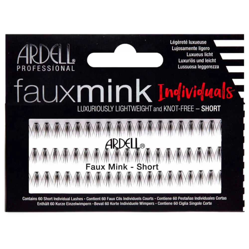 Ardell Faux Mink Individual False Eyelashes - Short Length Natural Look for Everyday Wear & Special Occasions