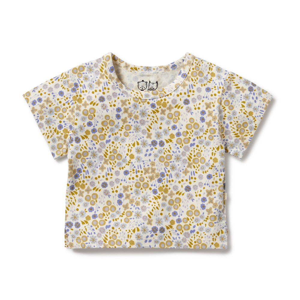 Little Meadow Organic Cotton Baby Tee - Soft & Breathable Infant T-Shirt for Boys & Girls | Perfect for Playtime, Daycare & Family Outings