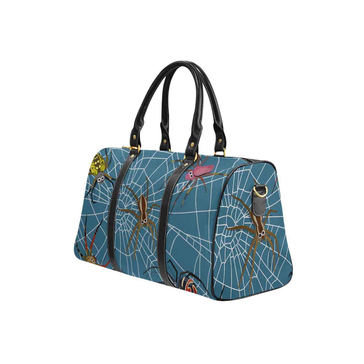 INTERESTPRINT Cartoon Spiders & Spider Web Weekender Bag - Large Travel Duffel for Weekend Getaways, Gym, Beach & Overnight Trips - Halloween Themed Carryall Tote