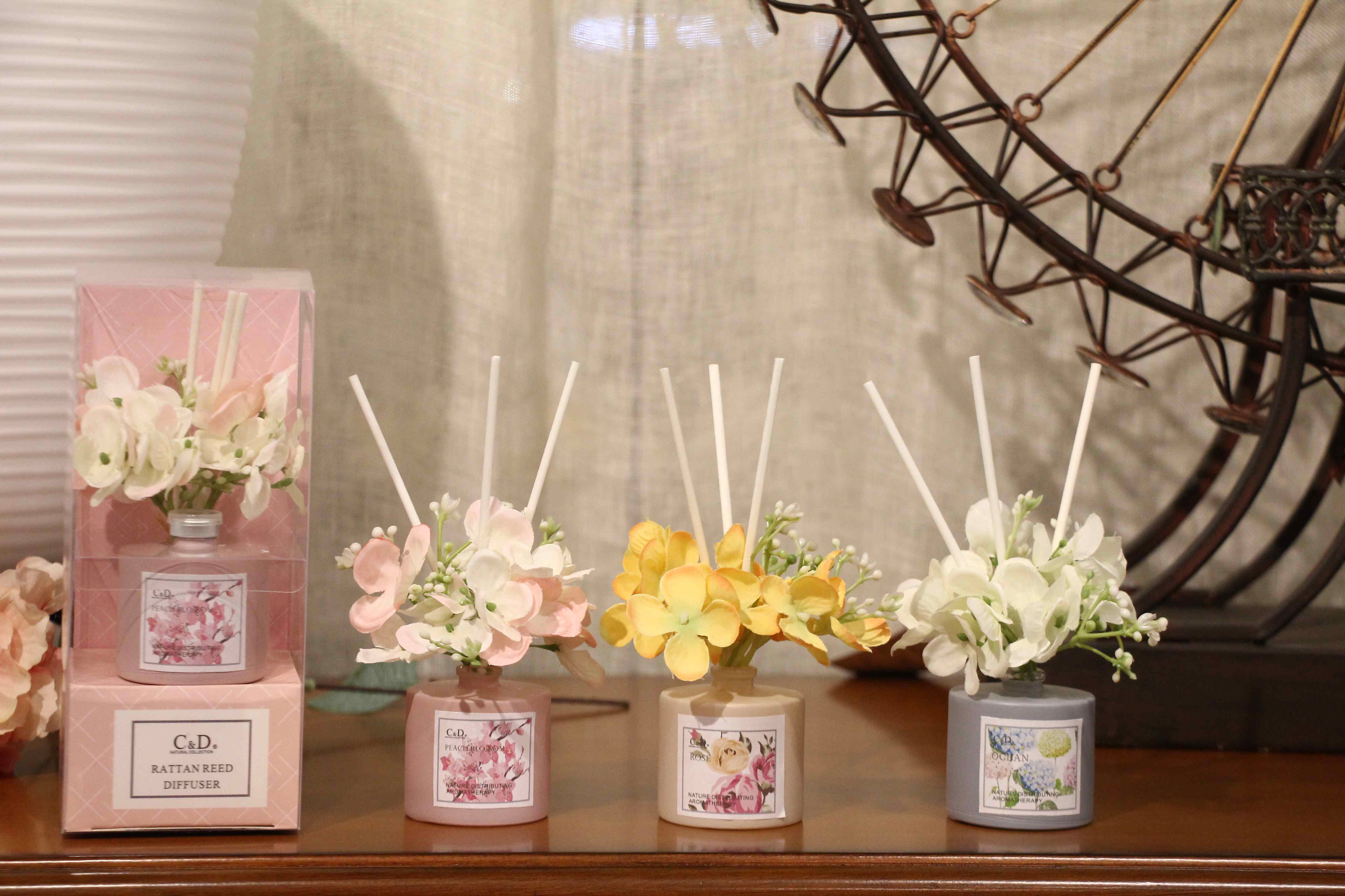 Premium Peony Scented Reed Diffuser - Long-Lasting Floral Home Fragrance for Living Room, Bedroom & Office | Aromatherapy & Relaxation Gift Idea