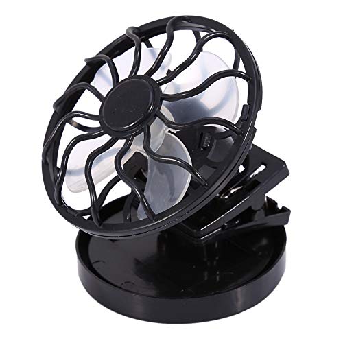 TOPINCN Portable Clip-on Solar Fan - Mini Electric Fan for Outdoor Camping, Indoor Gym, Treadmill & Office - No Battery Needed - Perfect for Travel, Hiking & Home Use