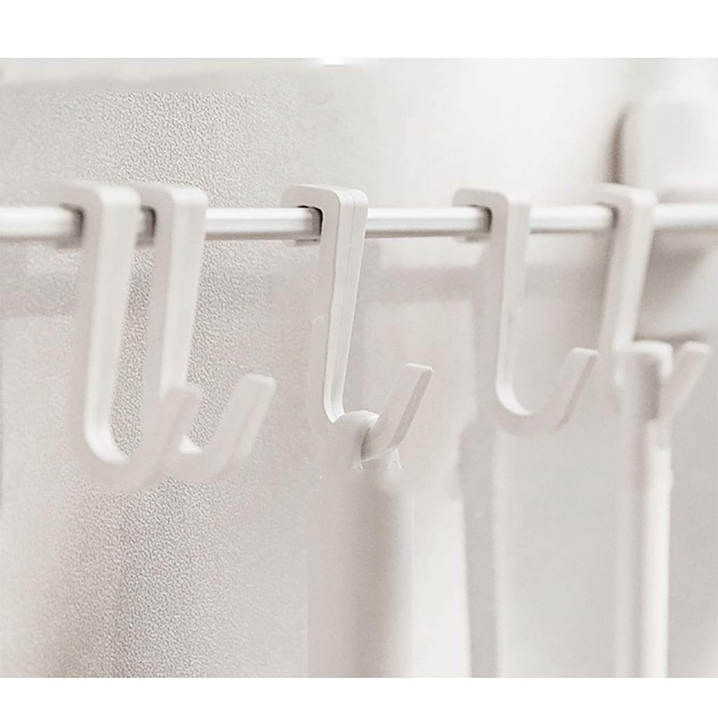 Wall Mount Hook - 5 Pack Decorative Coat & Hat Hanger for Entryway, Bathroom, Closet & Kitchen Organization - White | Space Saving Home Storage Solution for Coats, Bags, Towels & Hats