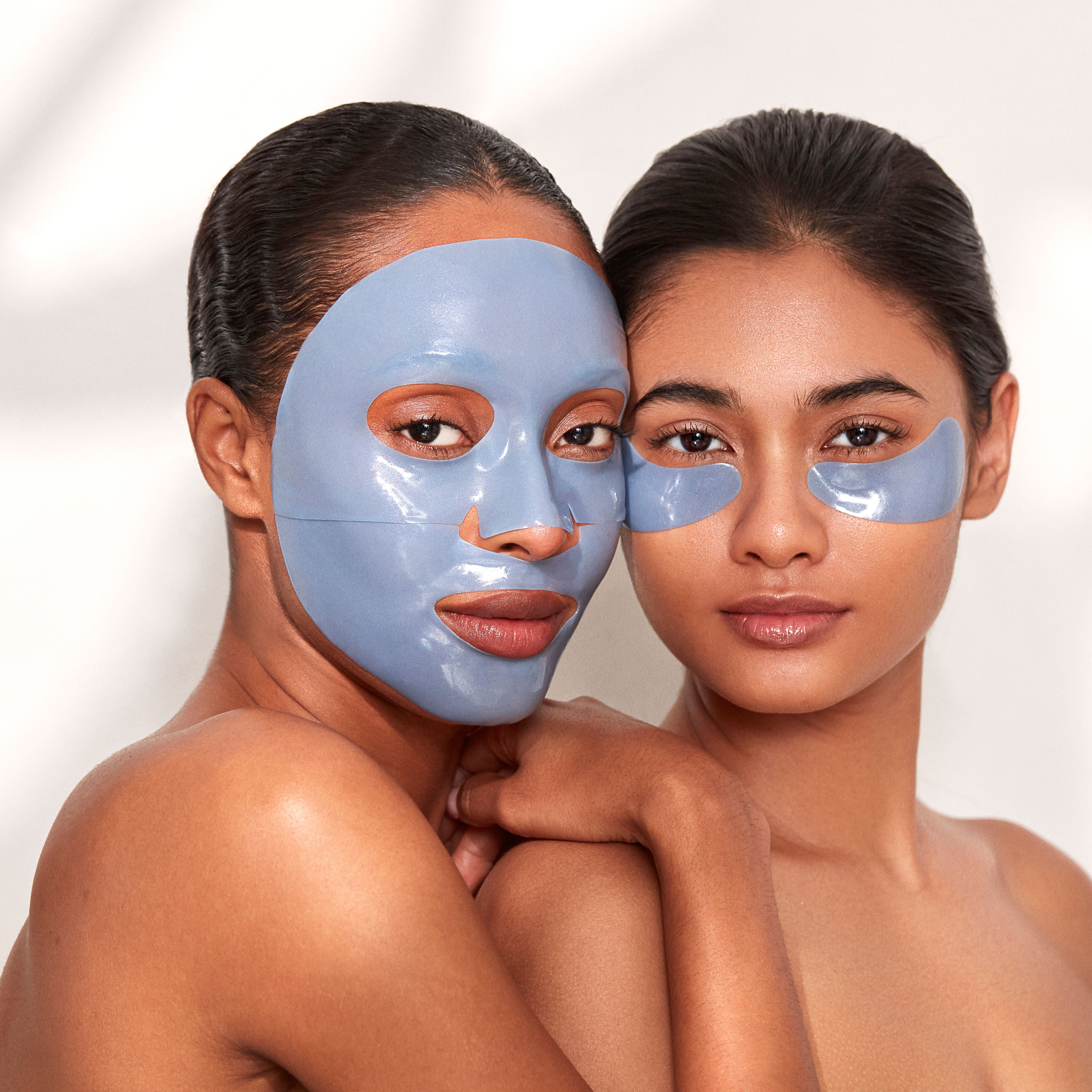 Cryo De-Puffing Facial Mask Set for Dark Circles & Puffy Eyes - Cooling Eye Treatment for Morning & Night Skincare Routine