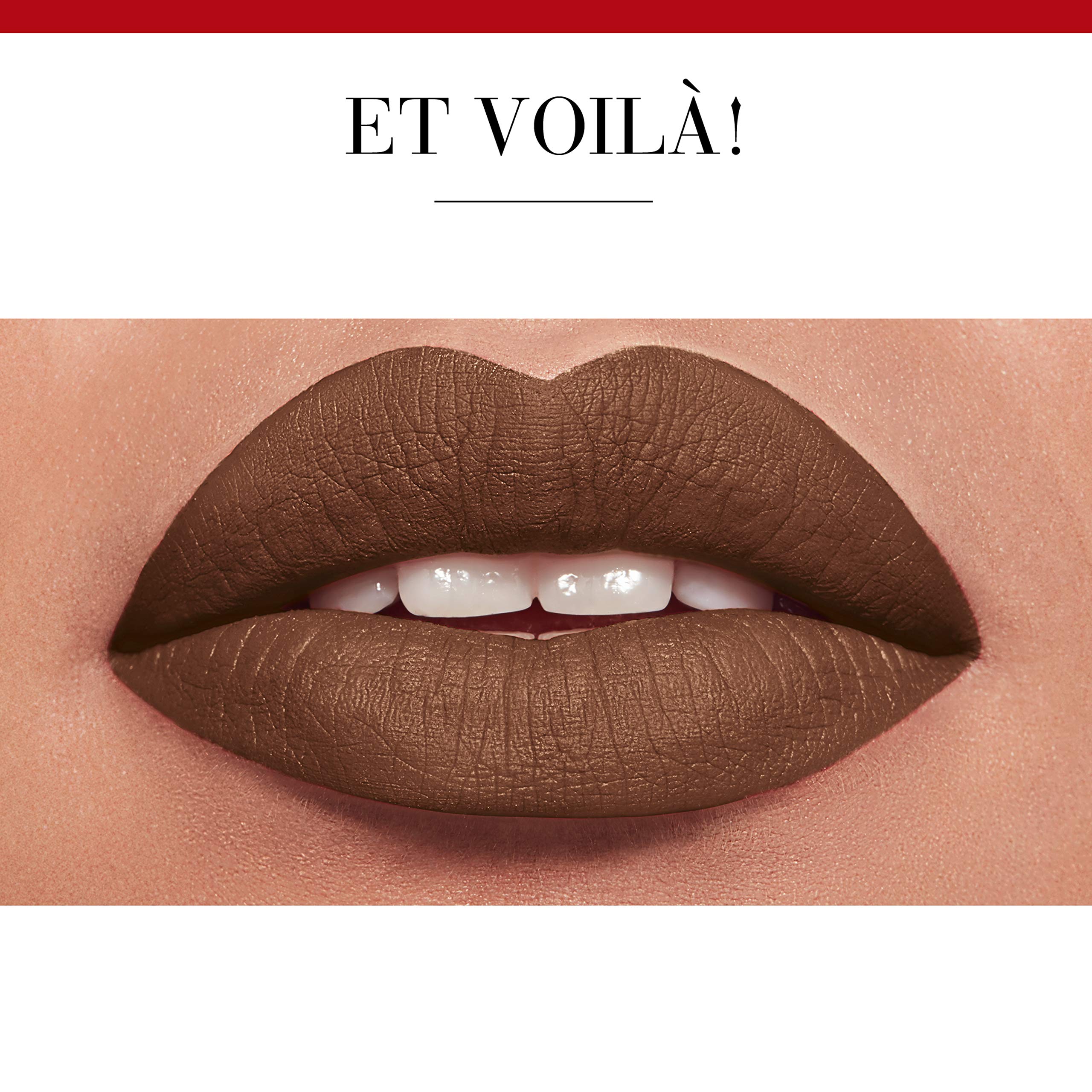 Bourjois Rouge Velvet Lipstick - Maca'Brown Shade 25, 2.4g | Long-Lasting Matte Finish, Vegan & Cruelty-Free | Perfect for Everyday Wear & Special Occasions