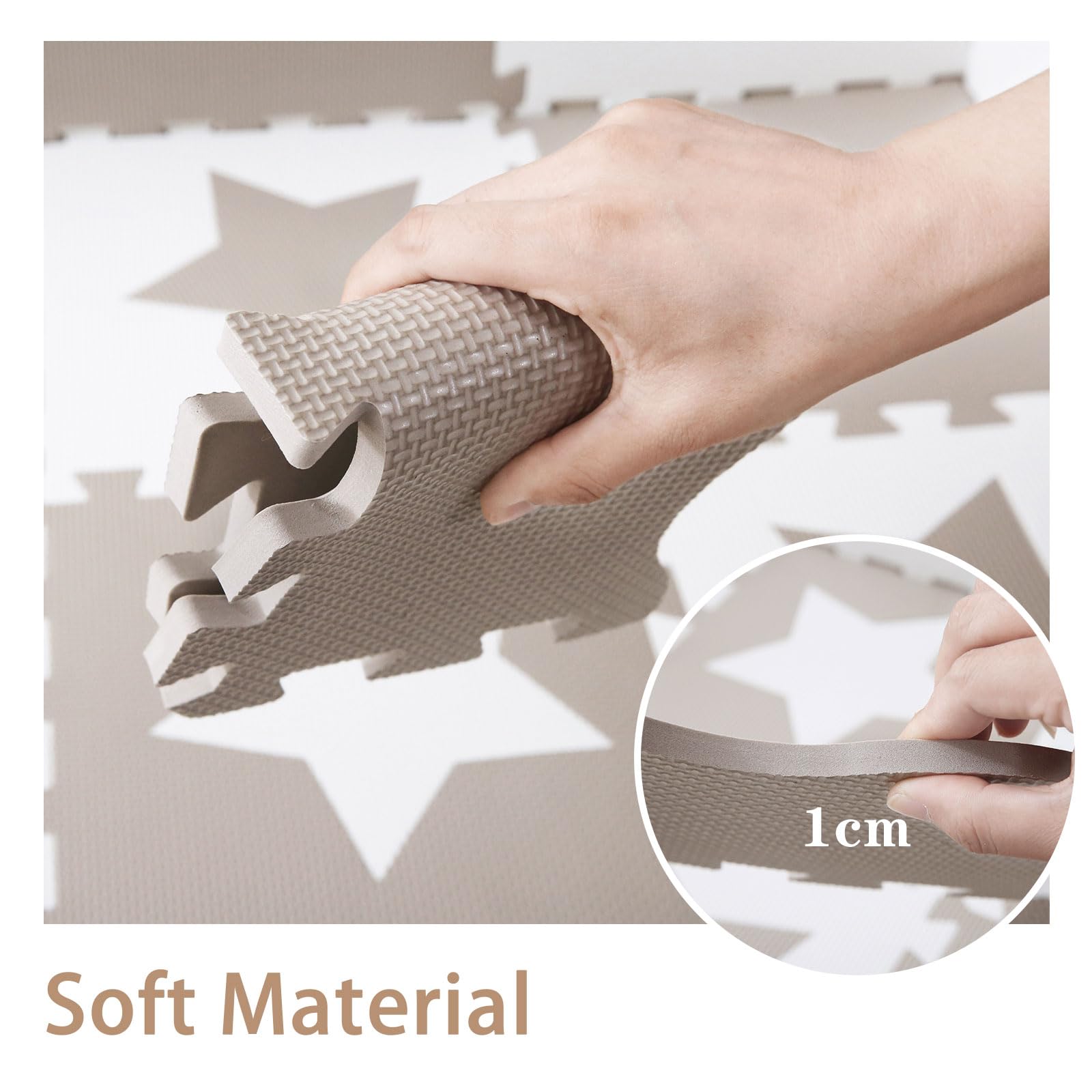 INTOMENG Baby Play Mat - Soft Non-Slip EVA Foam Puzzle Mat for Kids & Toddlers (30 Pieces, 142x110x1cm, Model 14) - Perfect for Nursery Floor, Playroom, and Learning Activities