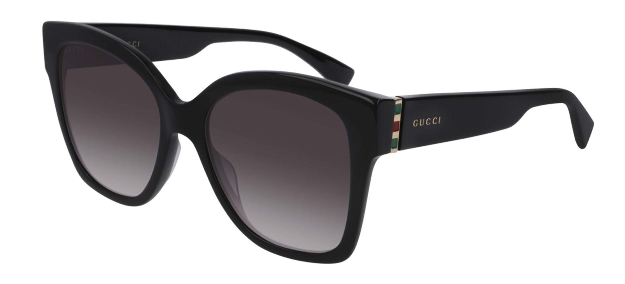 Gucci Women's Web Plaque Sunglasses - Luxury Designer Fashion Shades for Women, UV Protection, Retro Square Frame - Perfect for Beach, Driving & Summer Outfits