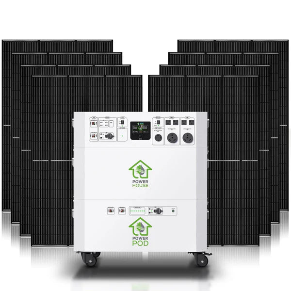 Nature's Generator Powerhouse Platinum Plus System - Solar & Wind Powered Off-Grid Generator for Home, RV, Camping & Emergency Backup Power