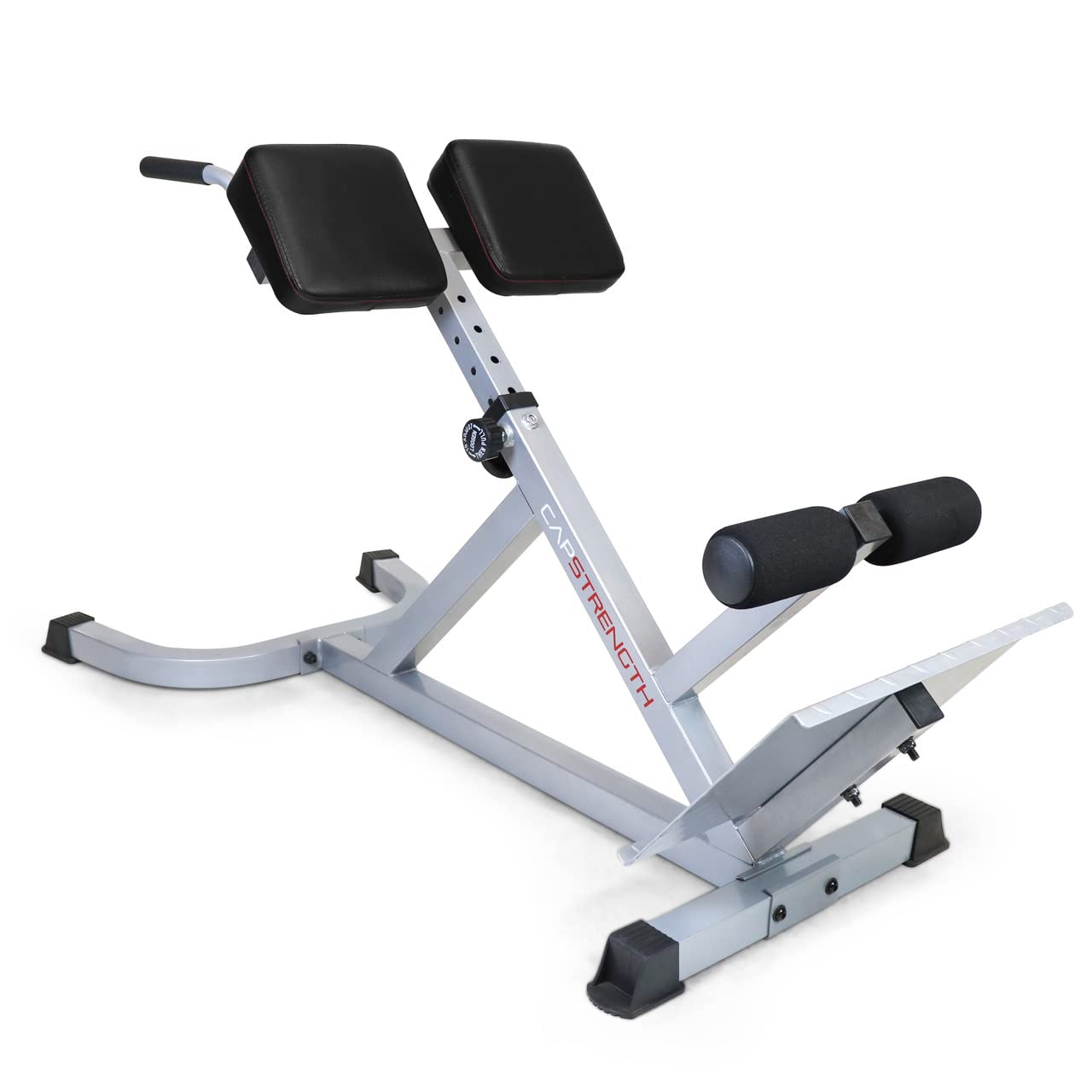 WF Athletic Supply 45/90 Degree Adjustable Roman Chair with Handle - Hyperextension Ab Bench for Core & Back Strength Training - Multi-Functional Fitness Equipment for Home Gym & Full Body Workout - Perfect for Weightlifting, CrossFit & Muscle Building