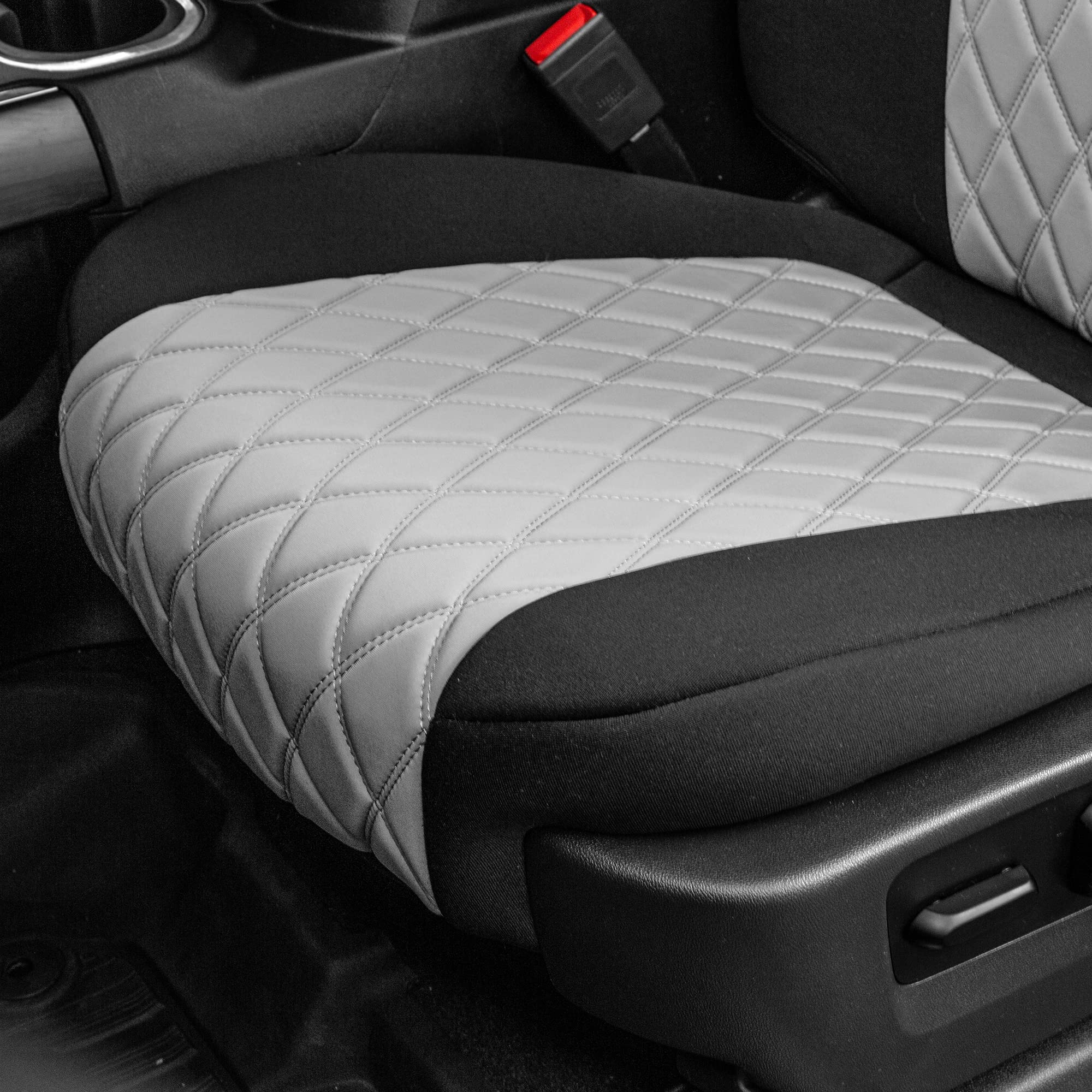 Custom Fit Neoprene Seat Covers for Chevrolet Silverado 1500/2500HD/3500HD (2019-2022) - Waterproof Gray Front Seat Protectors for RST, LTZ & High Country Trims | Perfect for Off-Roading, Work Trucks & Daily Commutes