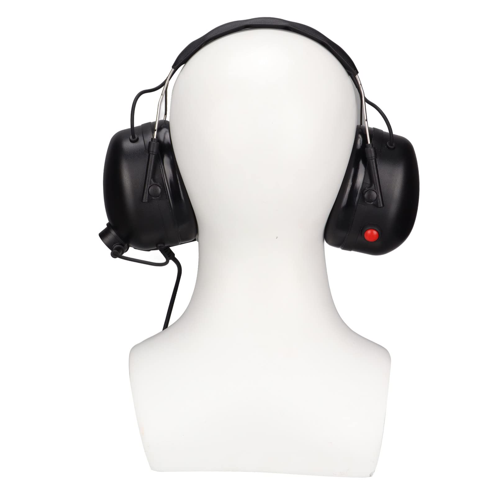 PUSOKEI Noise Cancelling Radio Headset with 7.1mm Plug - Heavy Duty Hearing Protection Headphones for Walkie Talkies (Compatible with TK-3107, UV-5R, BF-888S, KD-C1 K Head Radios) - Perfect for Construction, Security, and Outdoor Communication