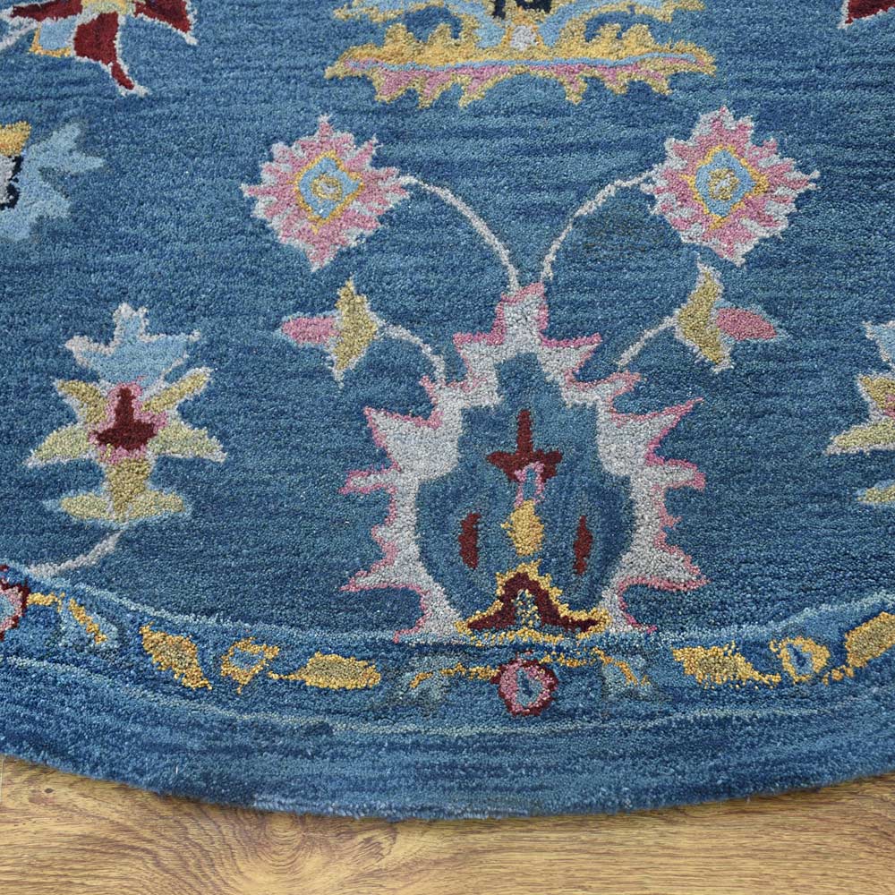 Black Eyed Susan Hand Tufted Wool Rug - Boho Chic Area Rug for Living Room, Bedroom & Nursery - Soft & Durable Home Decor