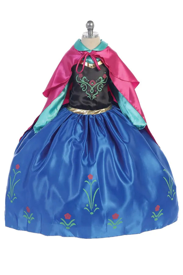 Anna Princess Dress for Girls - Elegant Costume for Birthday, Party & Halloween (Style 1330) | Perfect for Dress-Up, Photo Shoots & Special Occasions