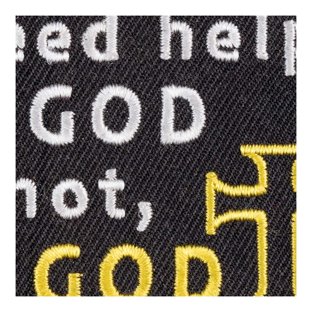 Religious Christian Iron-on Patch - 'If You Need Help Ask God' Embroidered Sew-on Badge for Jackets, Hats & Bags | Faith-Based Apparel Accessory for Church, Bible Study & Daily Inspiration