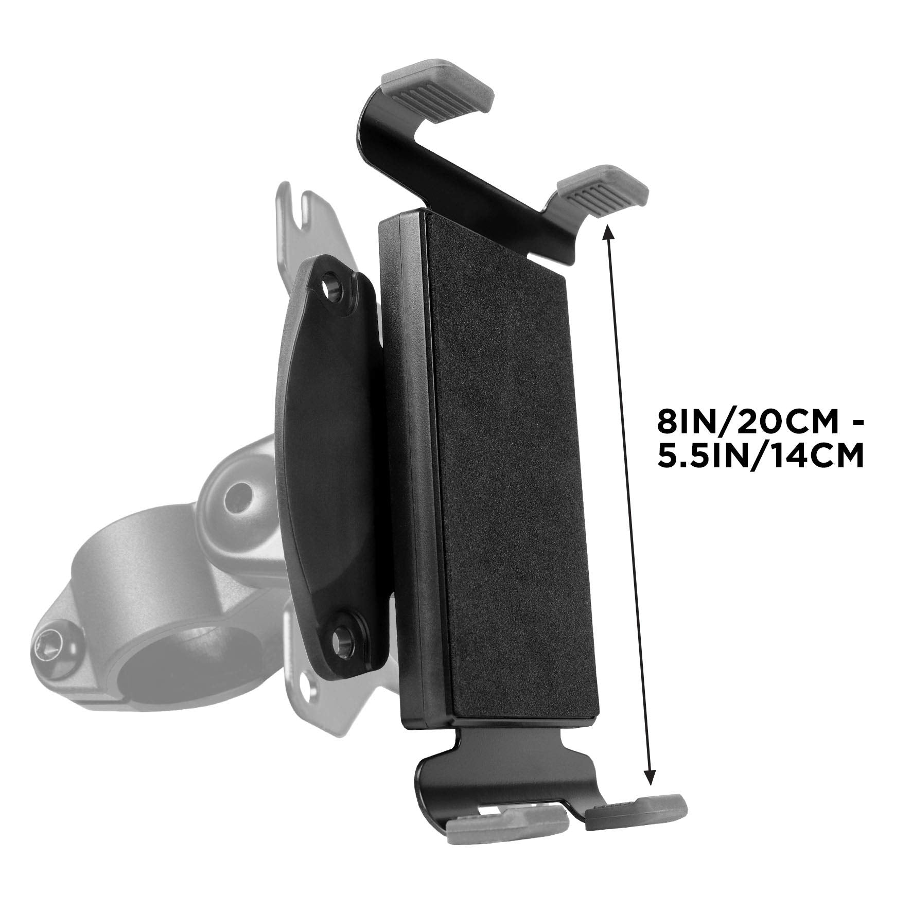 Duronic DMT1 Adjustable Tablet & Smartphone Holder - VESA 75/100 Compatible Desk Mount for DM Series (DM15-DM65, DMUSB, DMDC, DMG) - Perfect for Home Office, Kitchen, Bedroom & Workstation Use