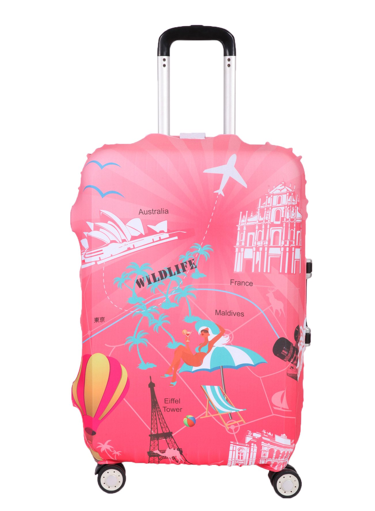 Myosotis510 Waterproof Luggage Protector Cover - Universal Suitcase Protector for Travel Accessories | Perfect for Airplane, Train & Cruise Travel Protection