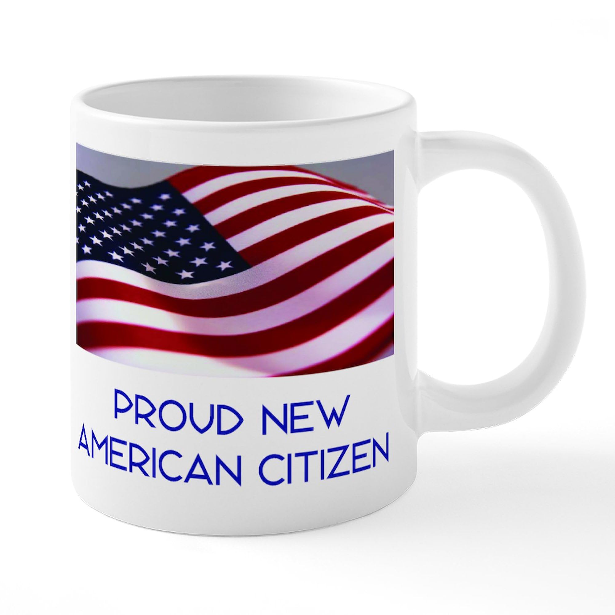New American Citizen 20 oz Ceramic Coffee Mug - Large Insulated Tea Cup for Office, Home & Gifts | CafePress Mega Mug
