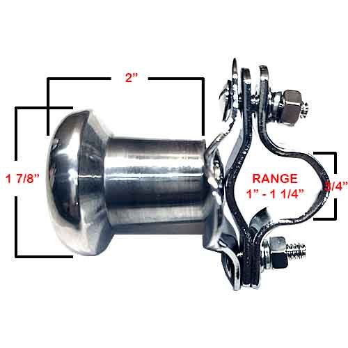 Polished Billet Aluminum Steering Wheel Spinner Knob - Suicide Brody Knob for Hot Rod, Custom Car, Truck, SUV, Tractor Trailer & Boat - Real Carbon Fiber Inlay Accent - Perfect for Off-Roading, Drifting & Heavy-Duty Vehicles