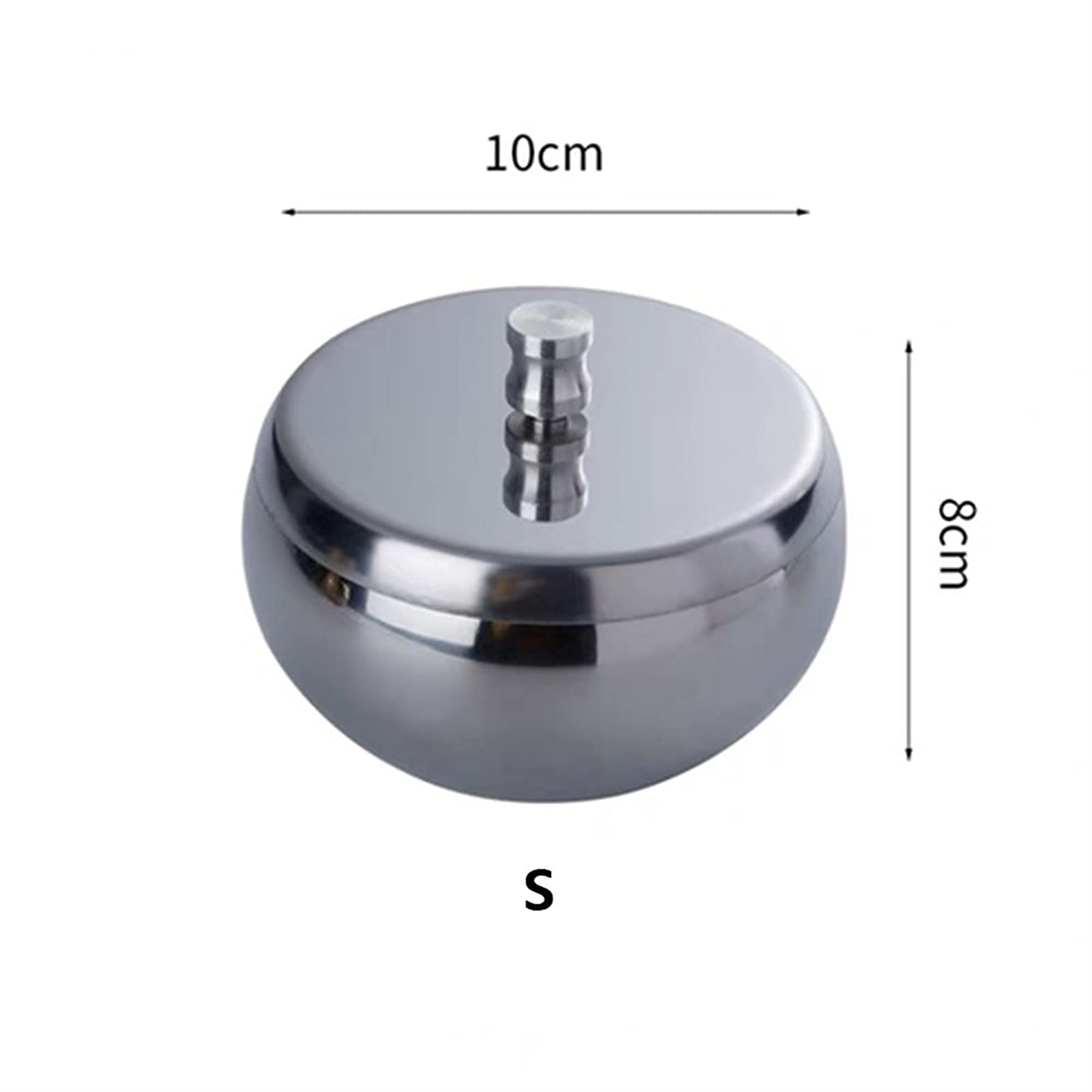 Premium Stainless Steel Ashtray with Lid - Indoor/Outdoor Cigarette Ash Holder - Elegant Desktop Smoking Tray for Home, Office, Patio, and Restaurant Use - Bronze Finish