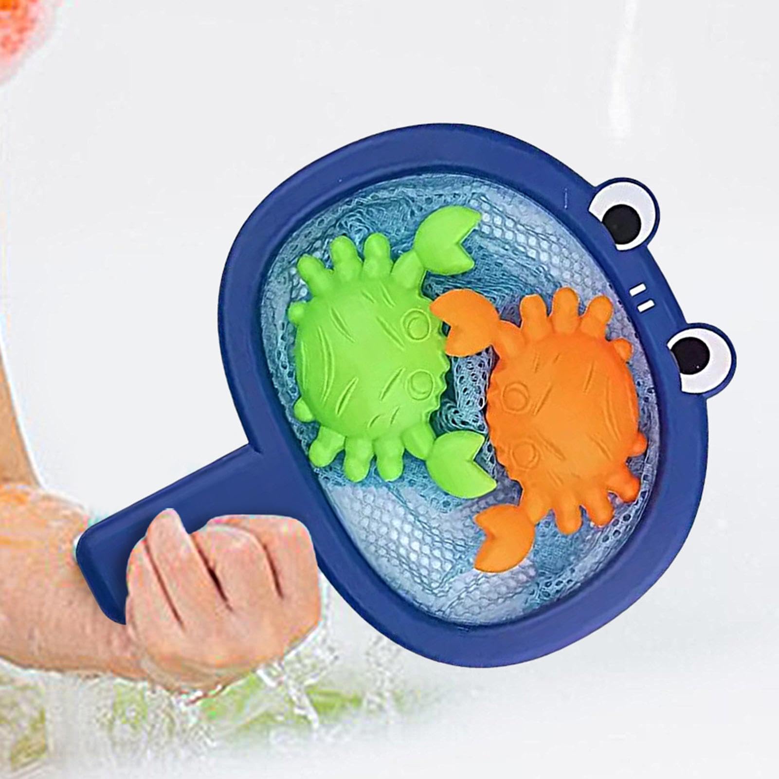 **Baby Bath Fishing Toy Set - Safe Crab & Duck Fishing Game with Net | Interactive Bathtub Toys for Toddlers & Kids | Fun Water Play for Boys & Girls | Perfect for Bath Time, Pool, or Outdoor Play**