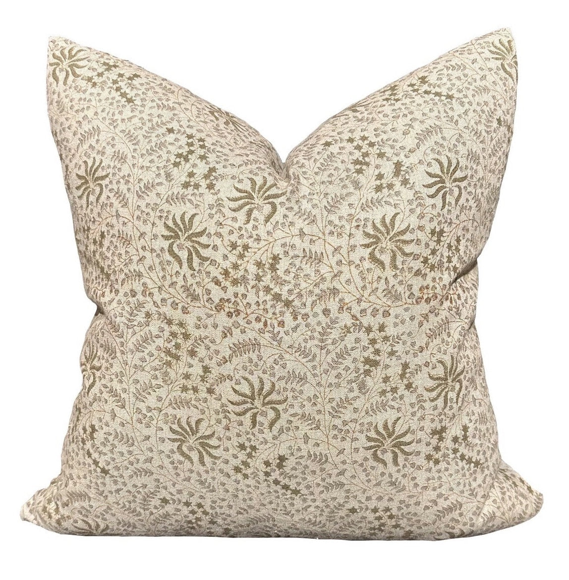Designer Seneca Kishori Natural Olive Cement Pillow Cover - Stylish Home Decor for Living Room, Bedroom & Sofa