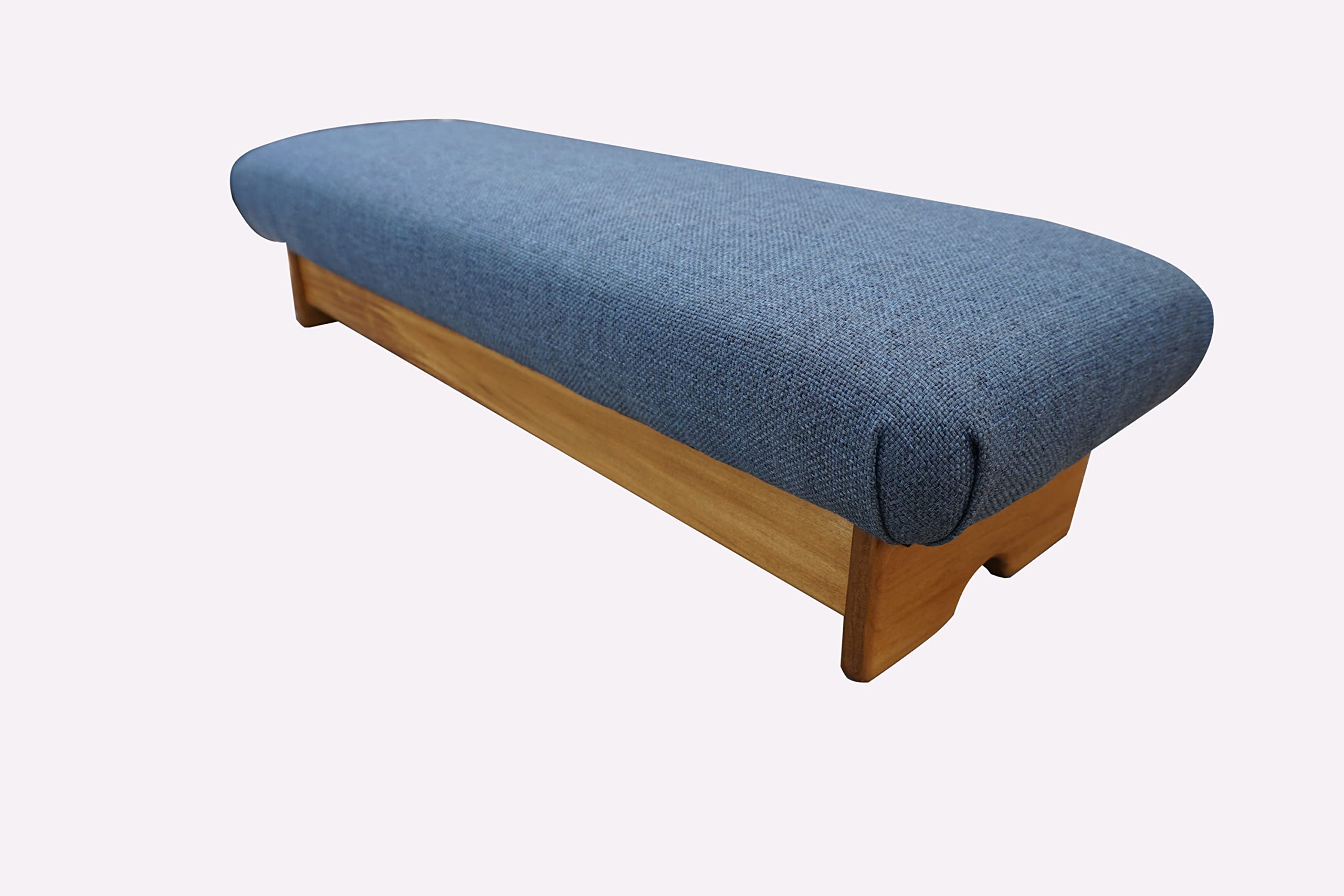 Premium Maple Wood Padded Foot Stool - 7