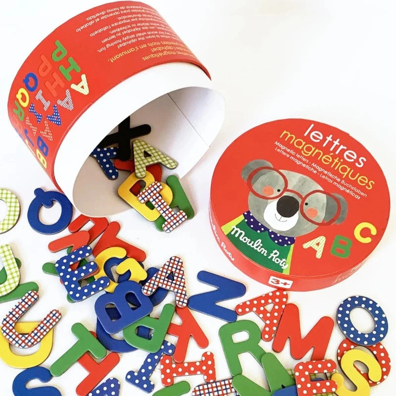 54 Magnetic Alphabet Letters for Kids - Uppercase & Lowercase ABC Learning Toys for Refrigerator, Whiteboard & Homeschooling - Perfect for Preschool, Kindergarten & Early Education