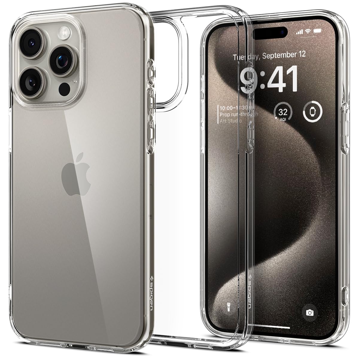 Spigen Ultra Hybrid Crystal Clear Case for iPhone 15 Pro - Anti-Yellowing Technology | Slim Protective Cover for Apple iPhone 15 Pro | Perfect for Everyday Use, Work & Travel