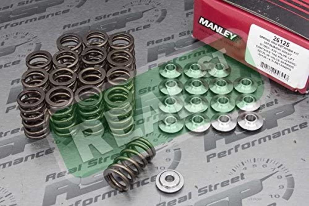 Manley 26125 Valve Spring & Retainer Kit - Includes Spring #22125-16 & Retainer #23125-16 (1 Pack) | High Performance Engine Parts for Automotive Repair & Racing Applications