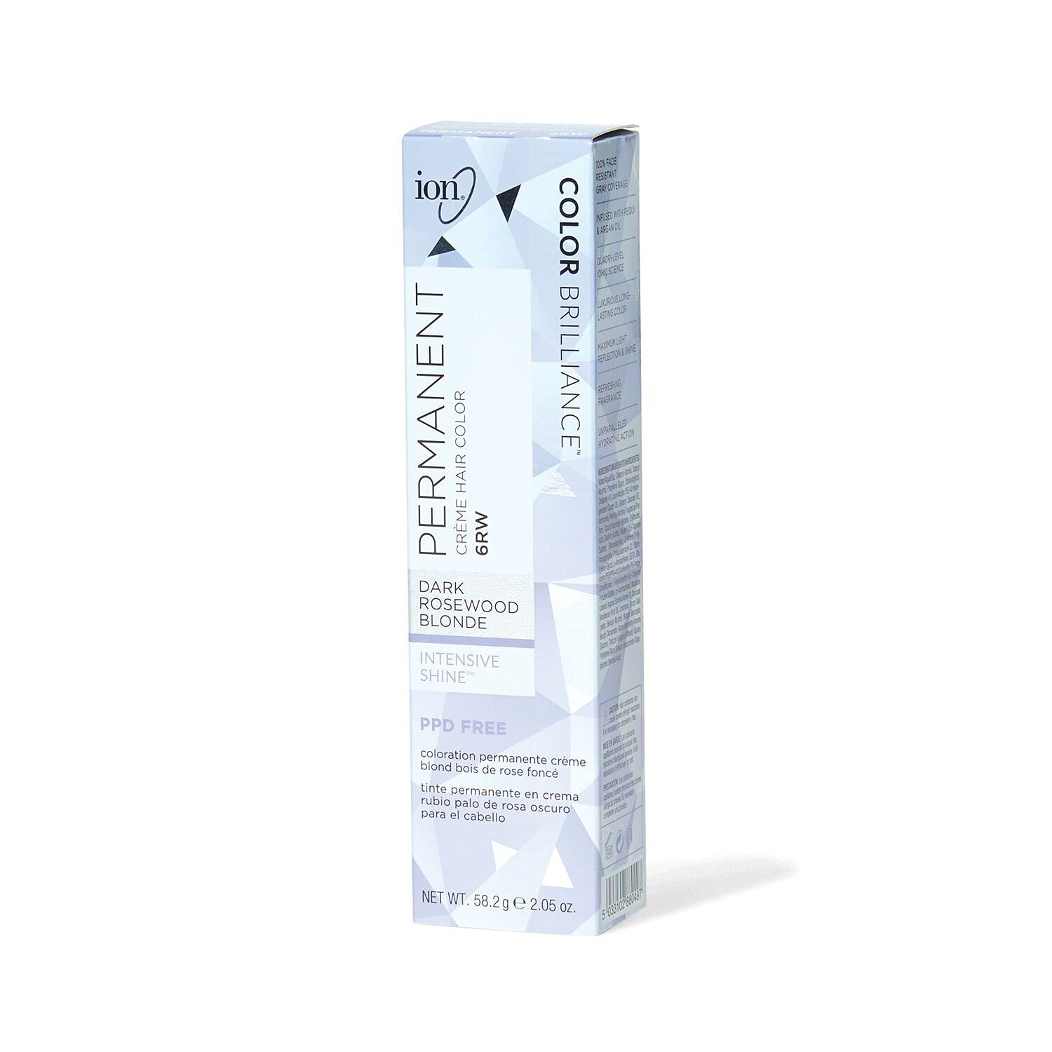 Ion Cream Hair Color 6RW Dark Rosewood Blonde - Permanent PPD Free Vegan & Cruelty Free Hair Dye with Pequi & Argan Oil - Perfect for At-Home Salon Quality Color & Damaged Hair Repair