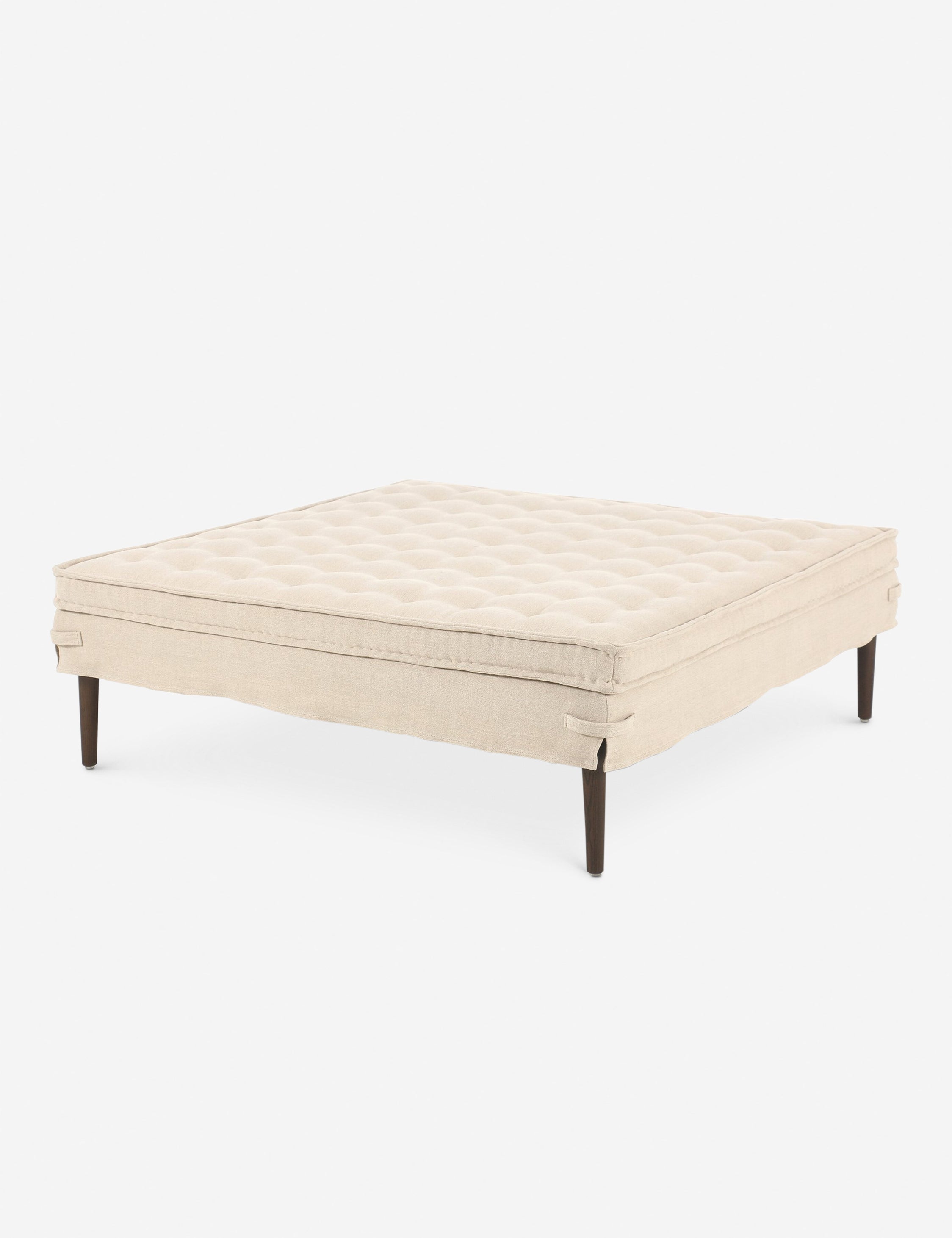 Cole Coffee Table Ottoman by Amber Lewis x Four Hands - Stylish Lift-Top Storage Ottoman for Living Room, Perfect for Coffee Table, Extra Seating & Home Decor
