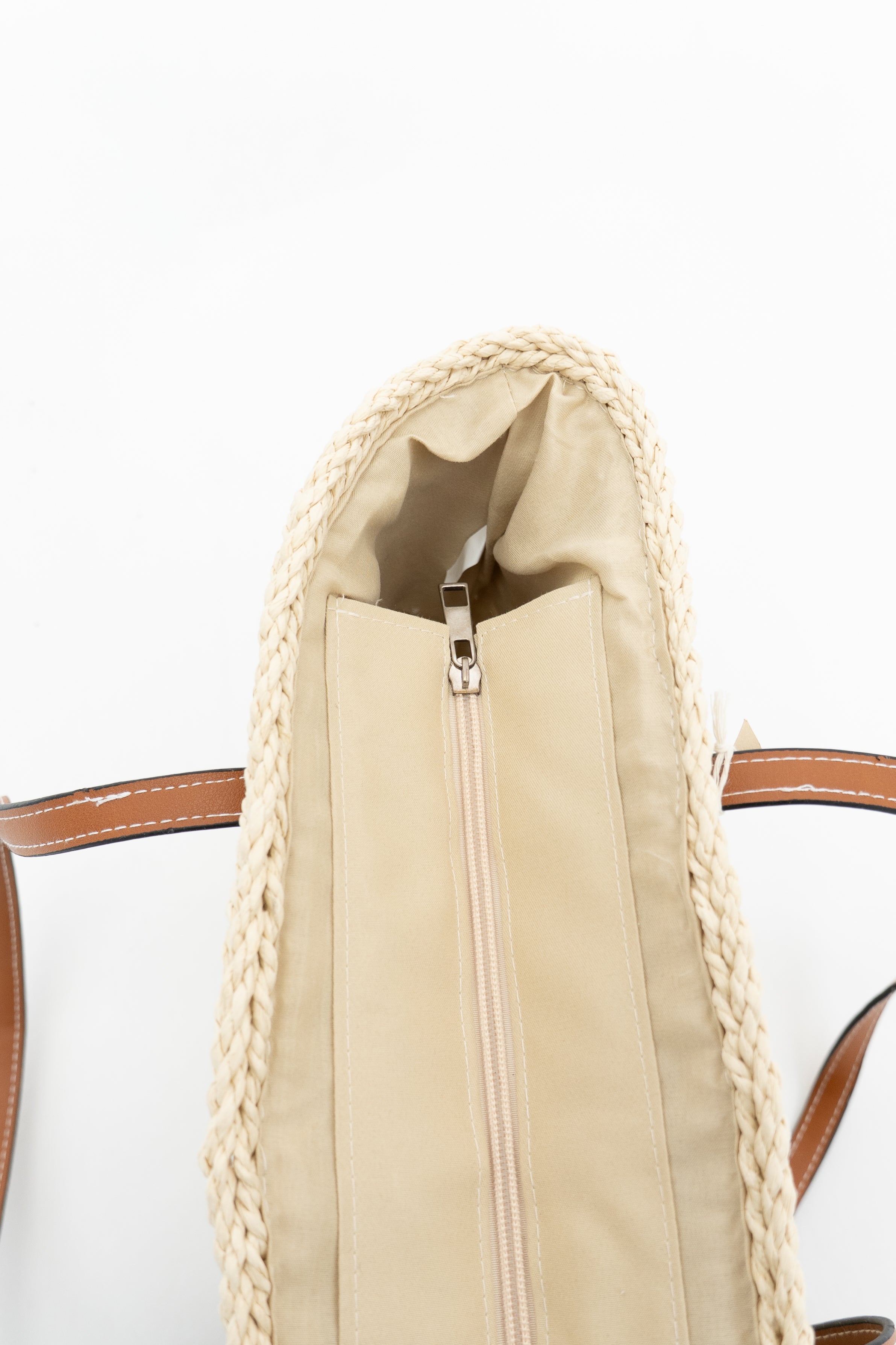Cheryl White Rattan Handbag for Women - Stylish Summer Beach Tote Bag - Perfect for Vacation, Shopping & Outdoor Activities