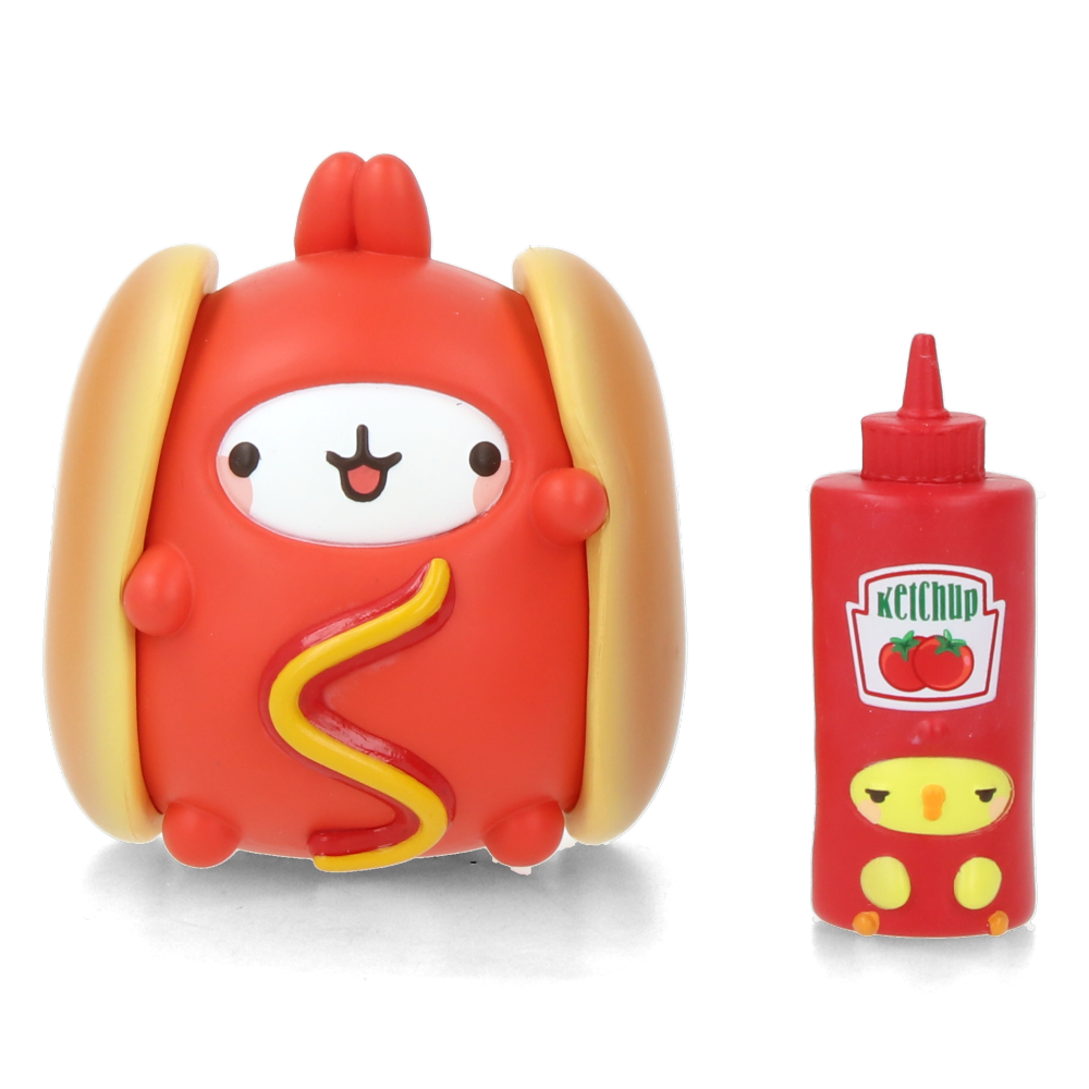 Molang Yummies Series Display Set - 6 Adorable Collectible Figures for Anime Fans | Perfect for Home Decor, Office Display, and Gift Giving