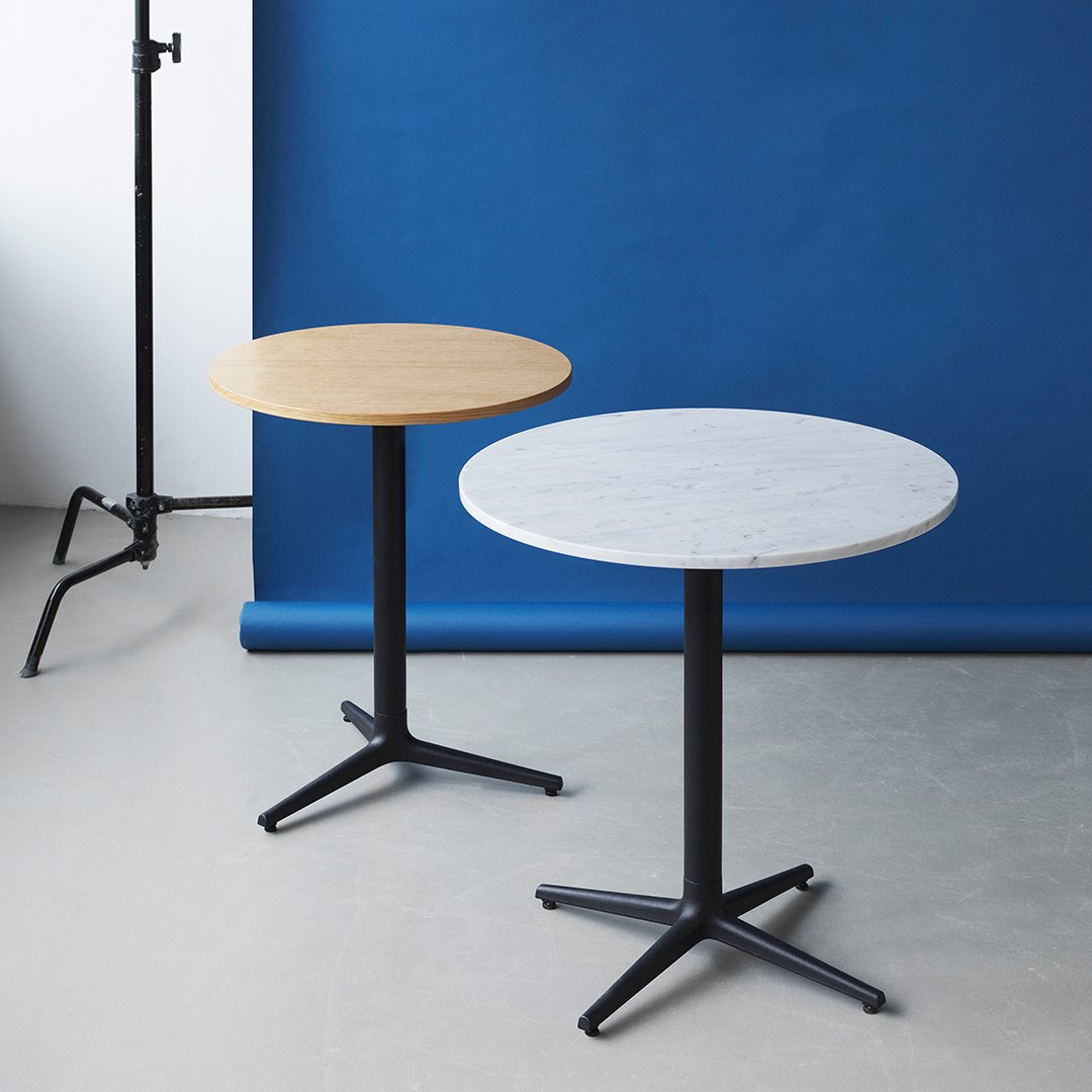 Round Cafe Table with 3 Legs - Modern Bistro Style Indoor/Outdoor Dining Furniture for Patio, Garden, or Coffee Shop