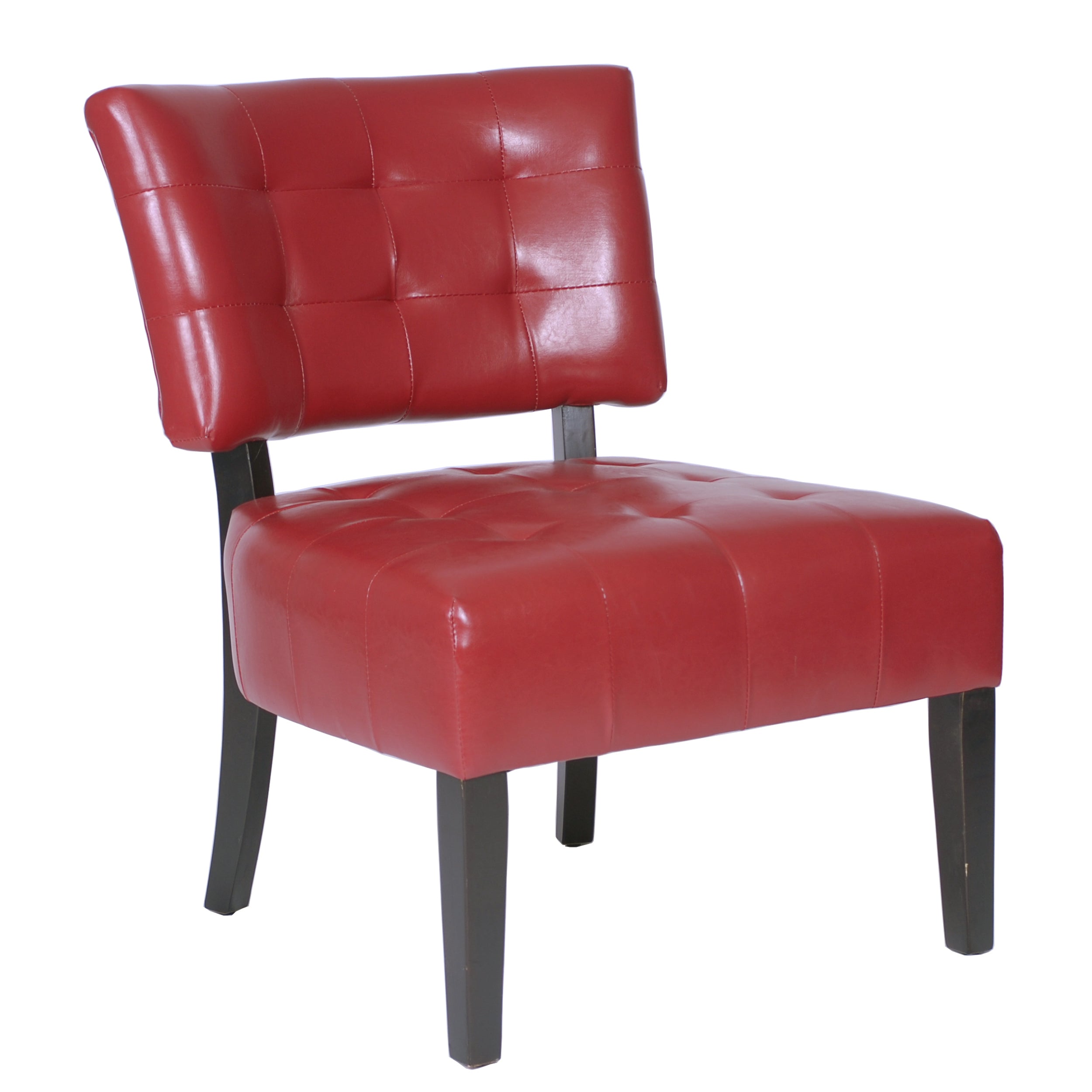 Roundhill Furniture Tufted Accent Chair with Oversized Seating - Modern Upholstered Living Room Chair for Home Office, Lounge & Reading Nook