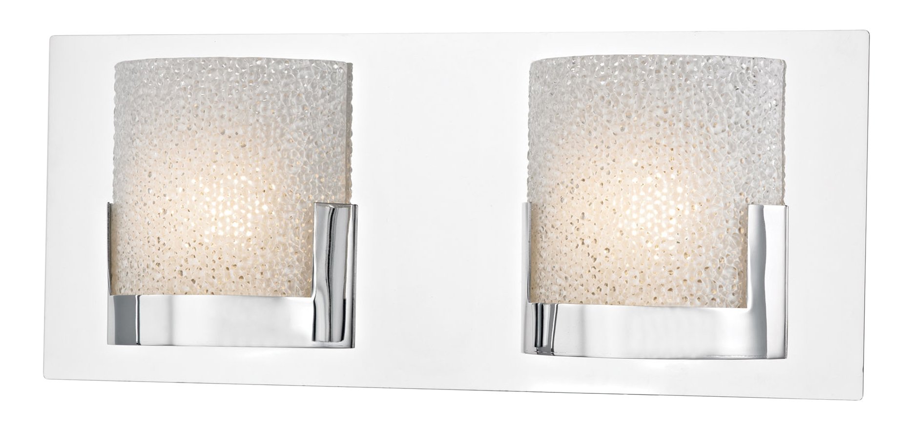 Elk Lighting BVL1202-0-15 Modern Chrome Vanity Light Fixture for Bathroom & Dressing Room - Elegant Mirror Lighting for Makeup & Grooming