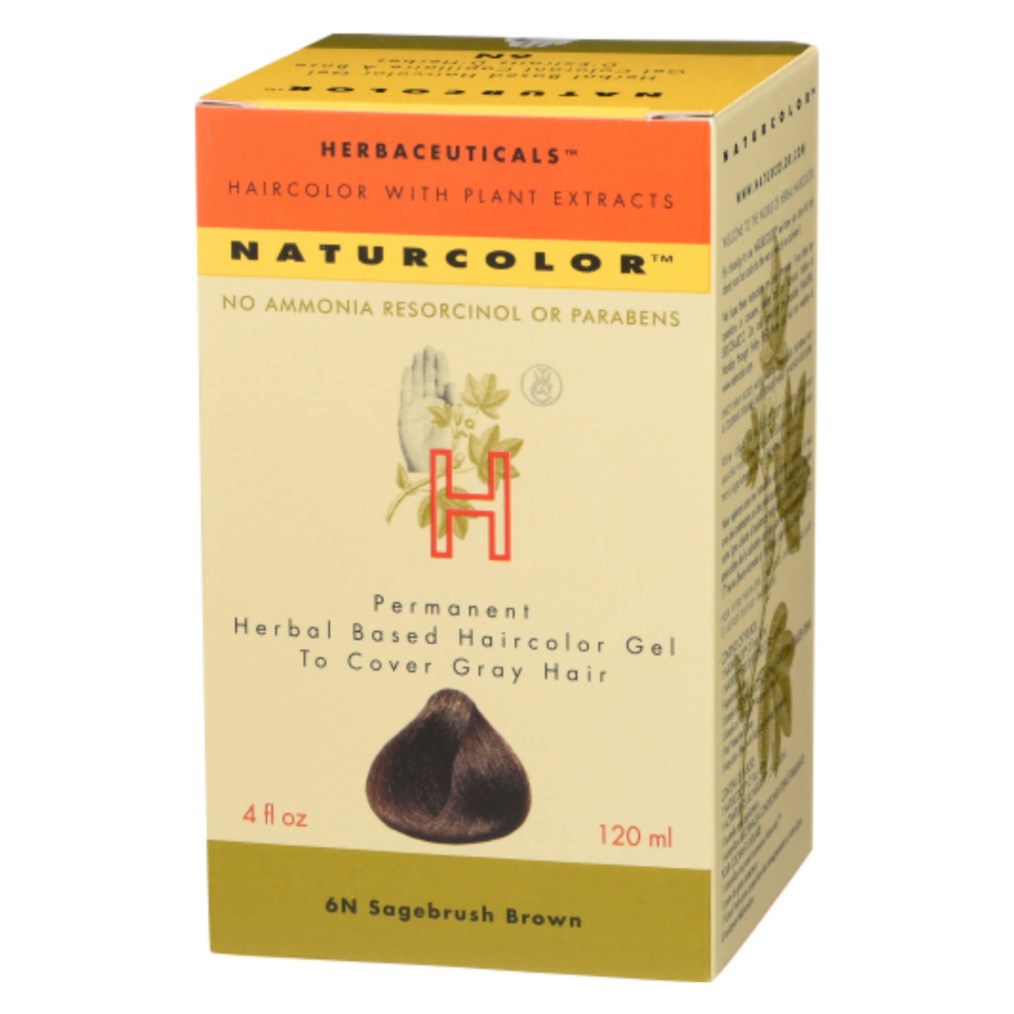 Natural Herbal Hair Color Gel for Women & Men - Ammonia-Free, Chemical-Free Hair Dye with Organic Ingredients | Perfect for At-Home Hair Coloring & Gray Coverage