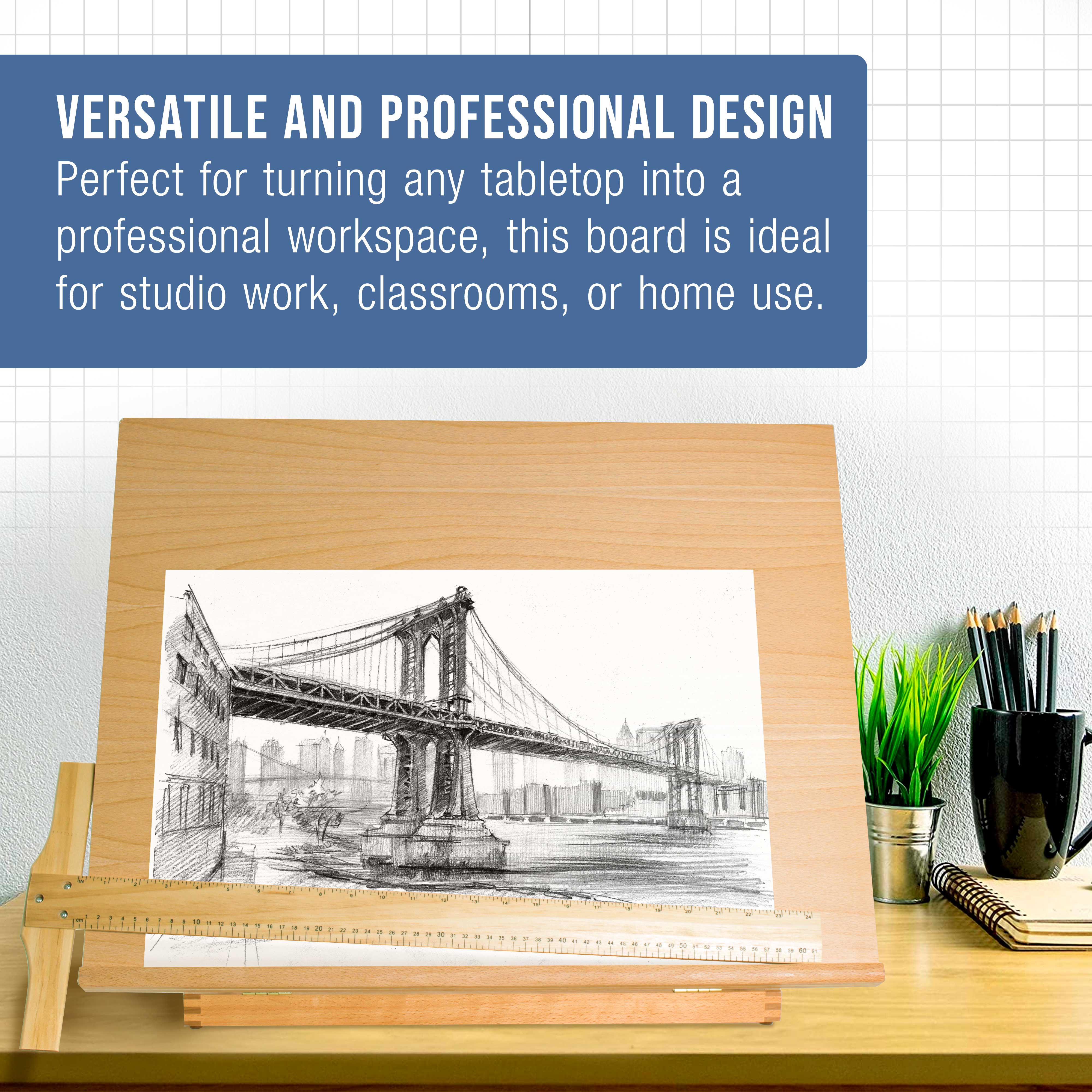 Adjustable Beechwood Drawing Board 26