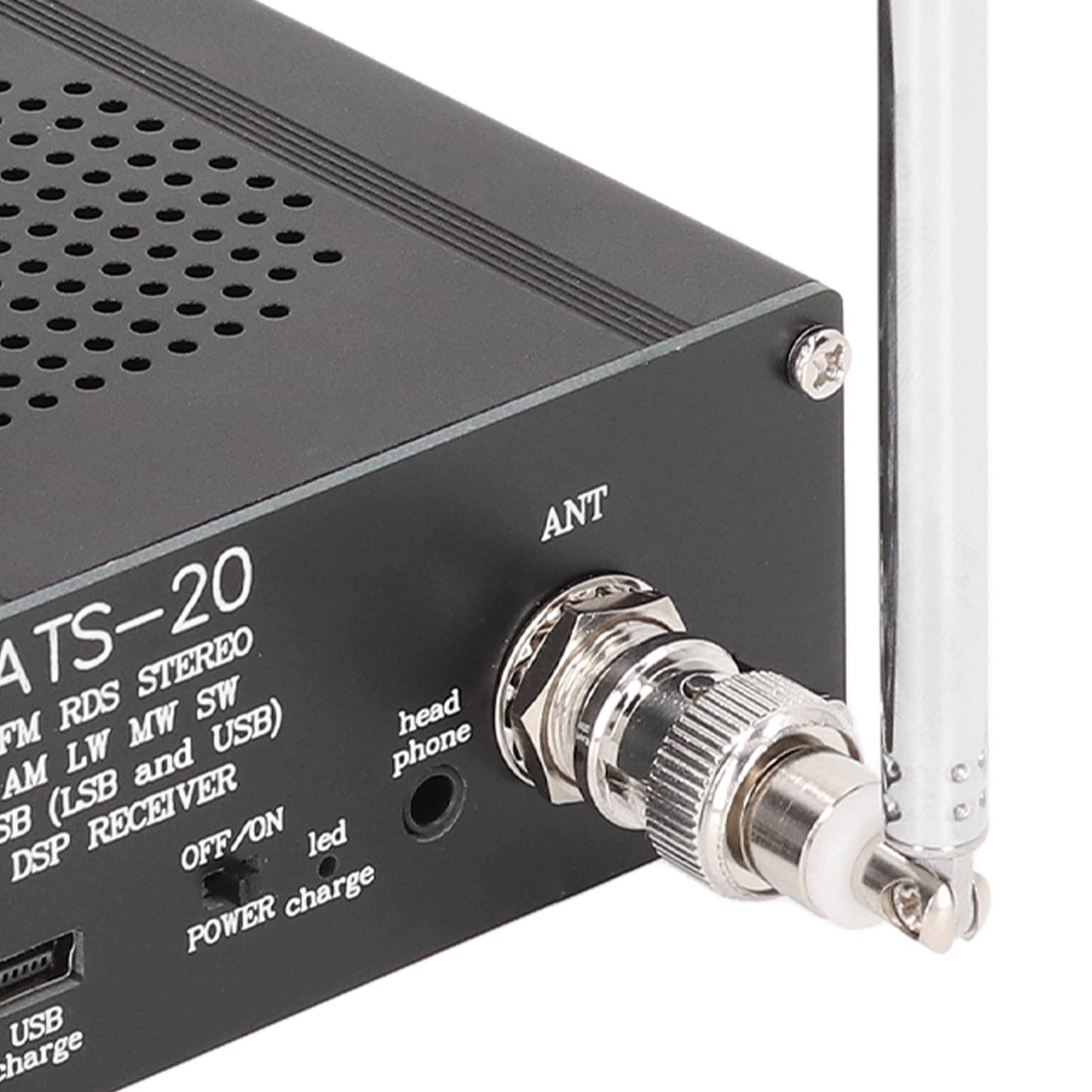 Full Band Radio Receiver - FM/MW/SW/SSB/LSB/USB Scanner with ATS & Antenna, Portable SI4732 for Outdoor Adventures, Emergency Preparedness, and Hobbyist Use