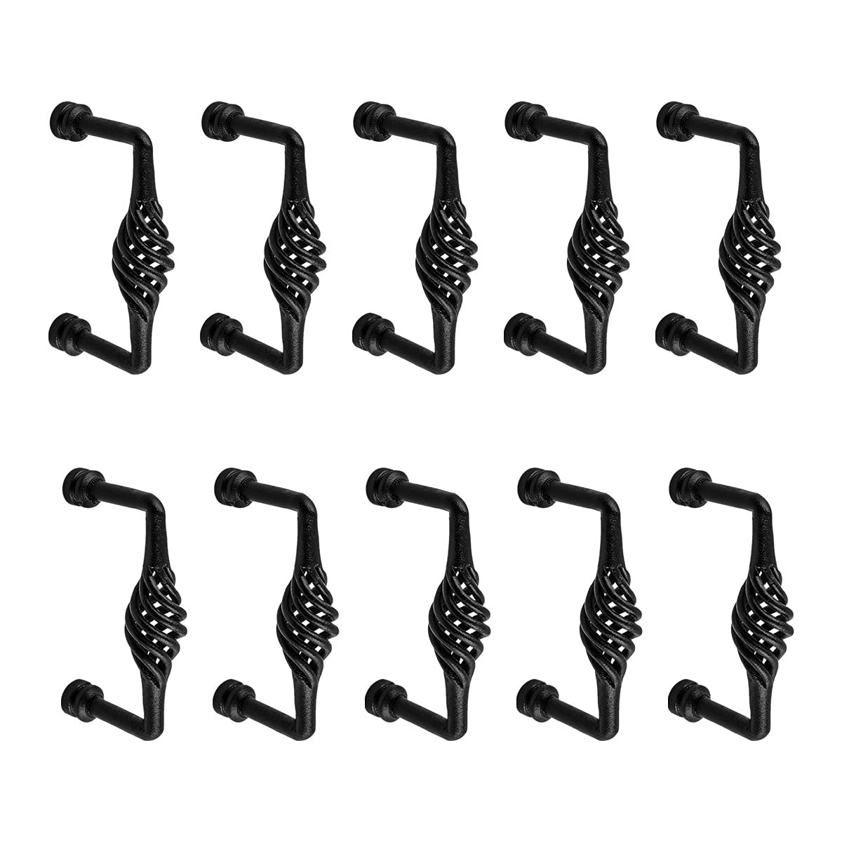 Black Birdcage Cabinet Pulls - 5