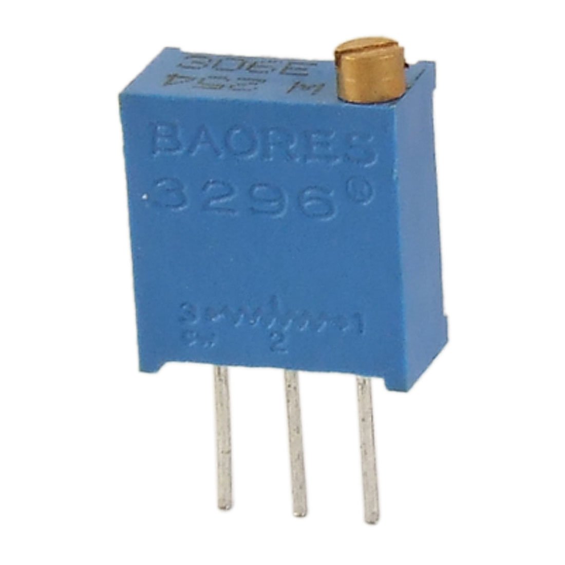 3296W 250K Ohm Multiturn Potentiometer - Sealed Trimmer Potentiometer for Precision Electronics (50 Pcs) - Ideal for Audio Equipment, DIY Projects & Circuit Adjustments