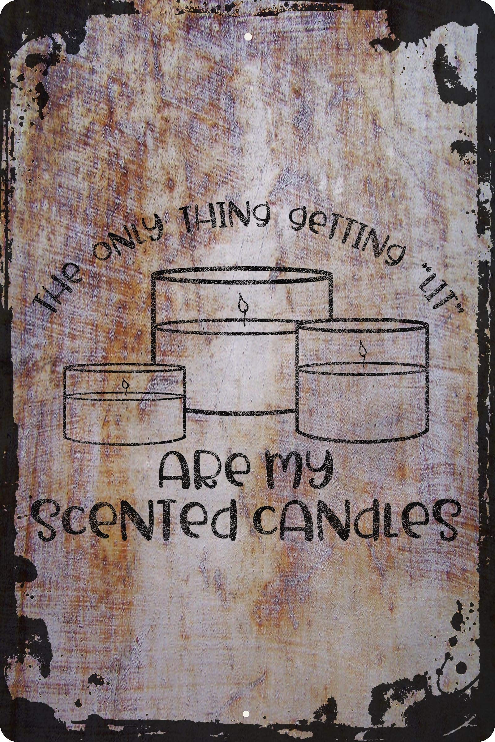 Funny Scented Candle Wall Sign - 'The Only Thing Getting Lit' Canvas Art Print - Aromatic Home Decor for Living Room, Bedroom & Gift Giving