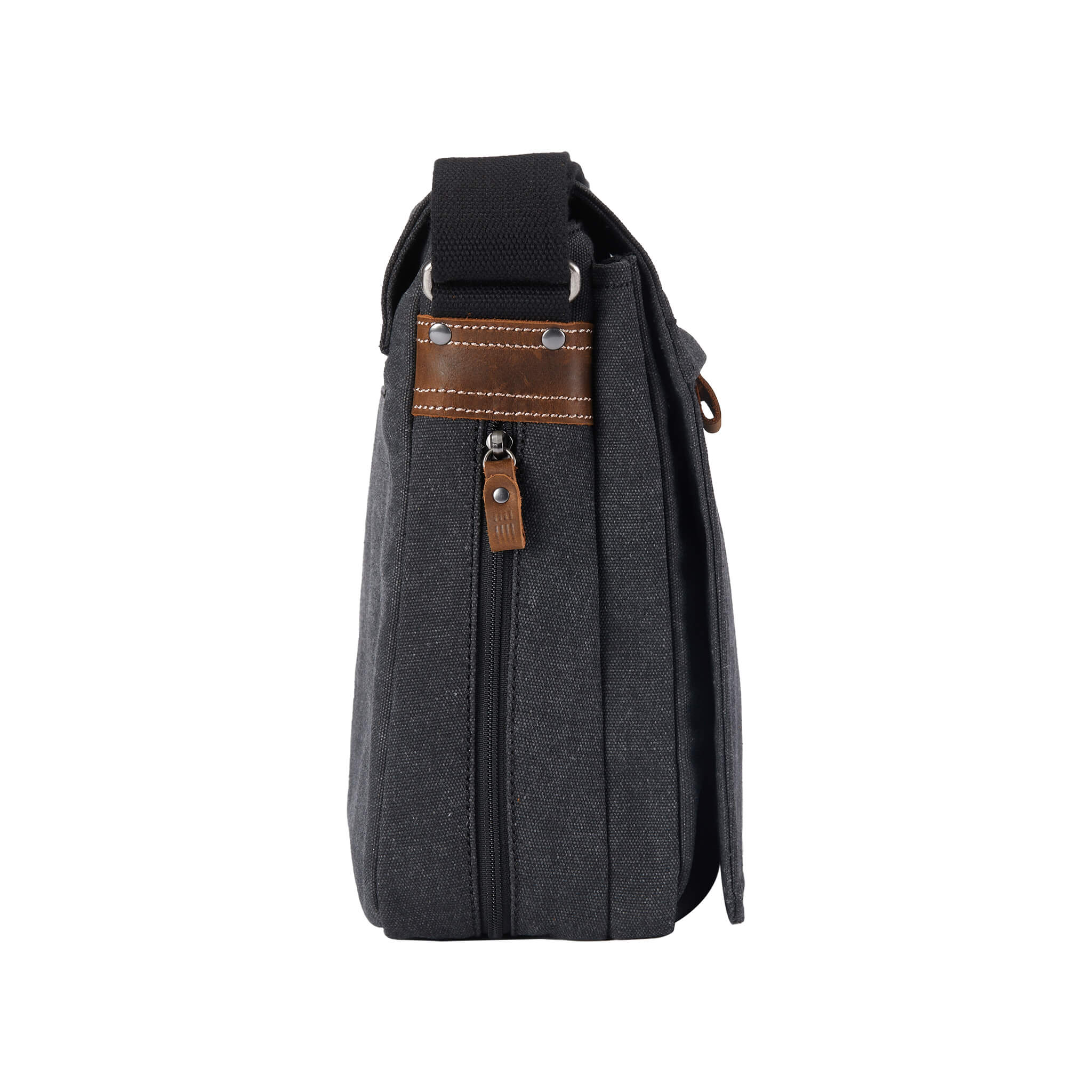 TRP0240 Troop London Classic Canvas Laptop Messenger Bag 16.5 Inch - Stylish Work & College Commuter Bag for Men & Women