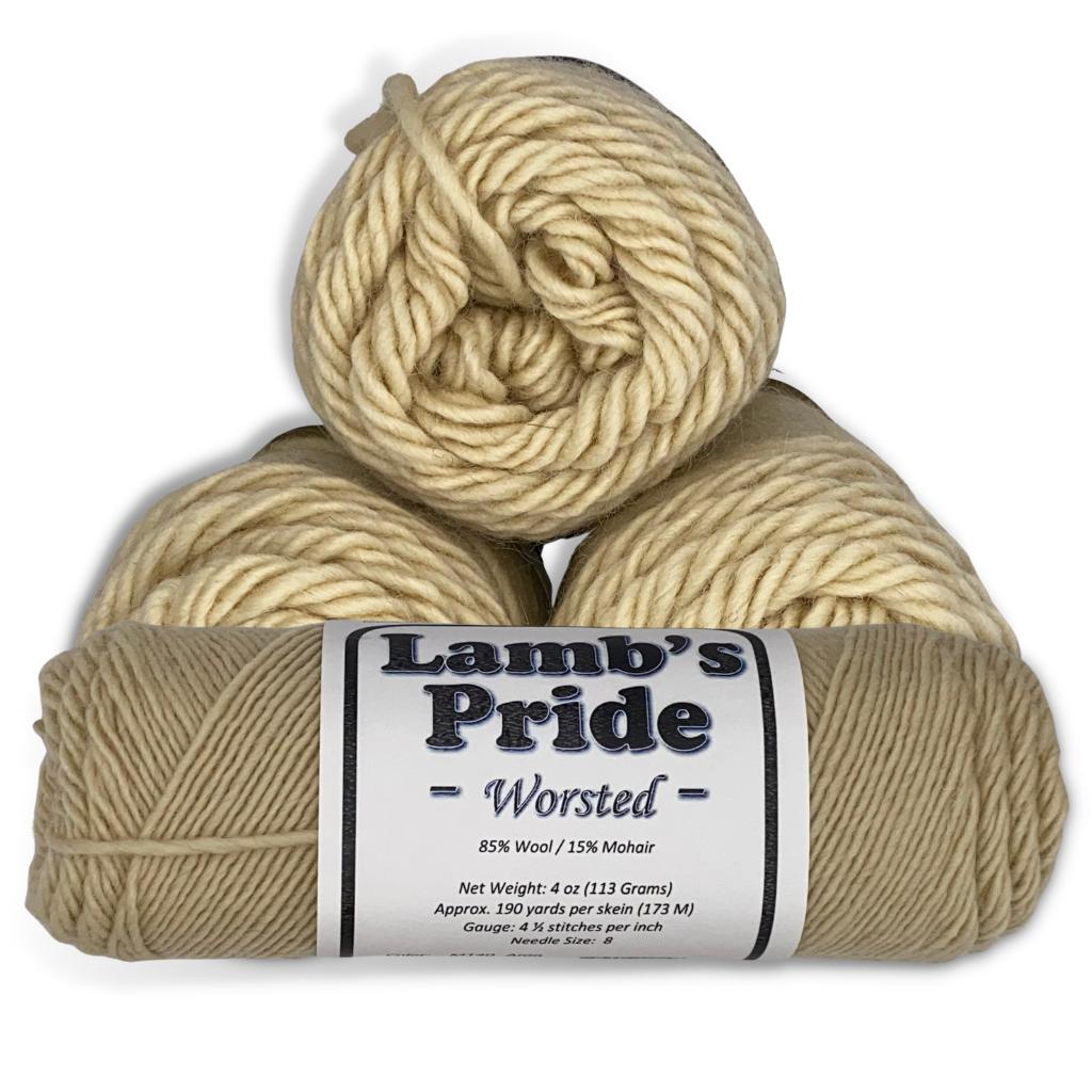 Premium Lamb's Pride Worsted Weight Yarn - 190 Yards, 85% Wool 15% Mohair Blend - Perfect for Knitting Sweaters, Scarves & Winter Accessories