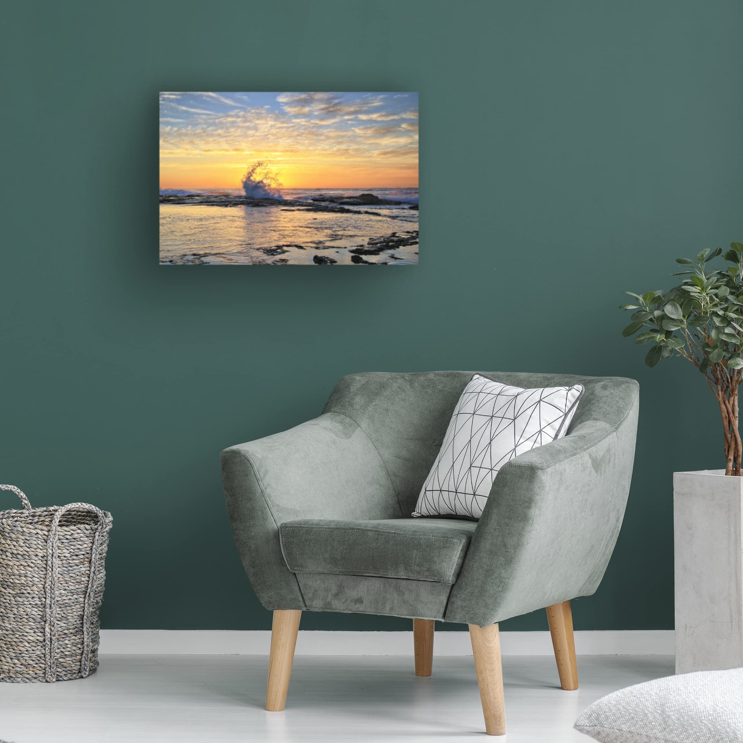 Trademark Fine Art 'Waking Up With The Sun' Canvas Wall Art Print by Beata Czyzowska Young - Modern Home Decor for Living Room, Bedroom & Office