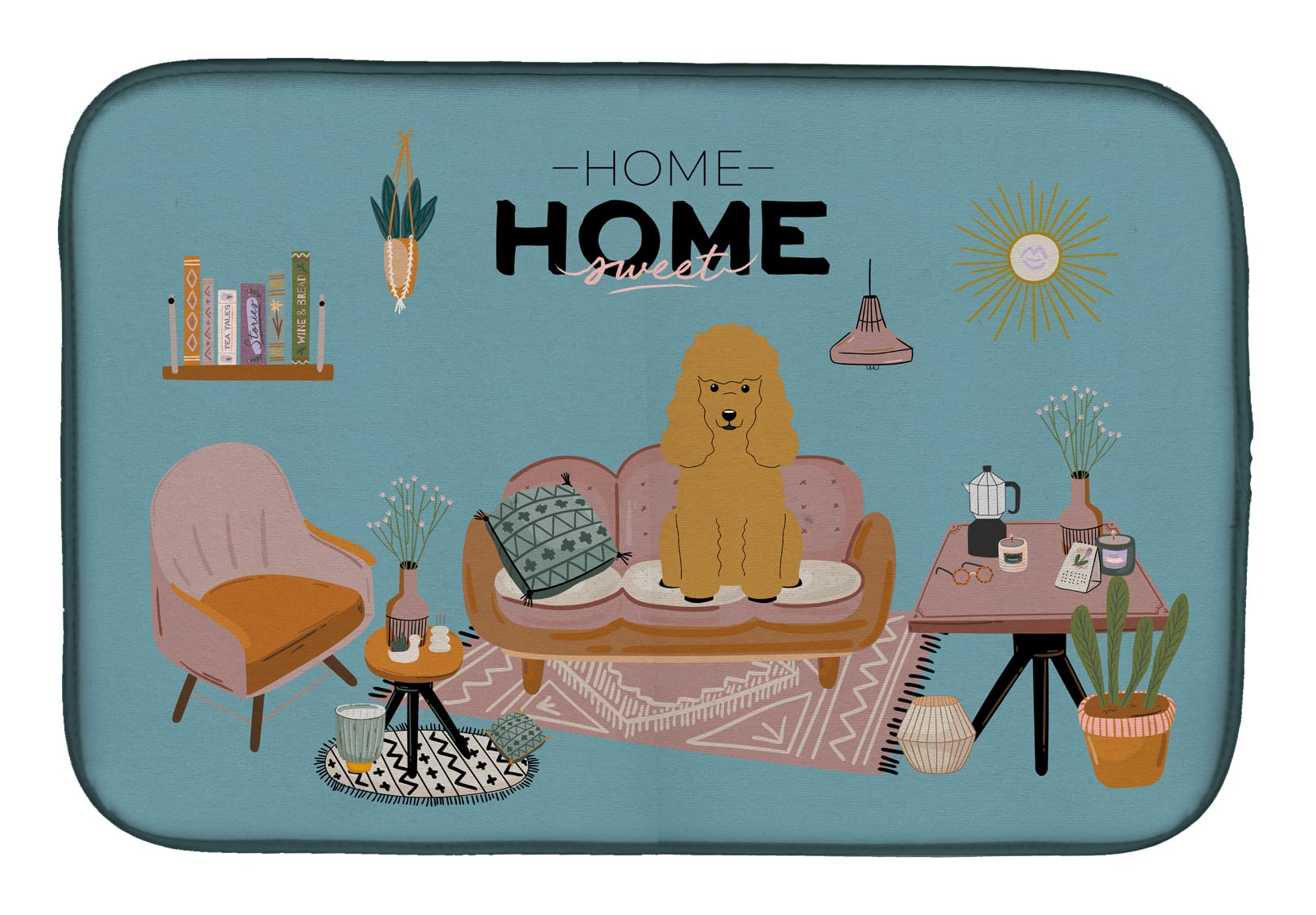 Poodle Dish Drying Mat 14x21