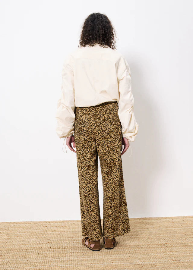 Cherin Leopard Print Pants for Women - Trendy Animal Print High Waisted Trousers - Perfect for Casual Outfits, Parties & Night Out