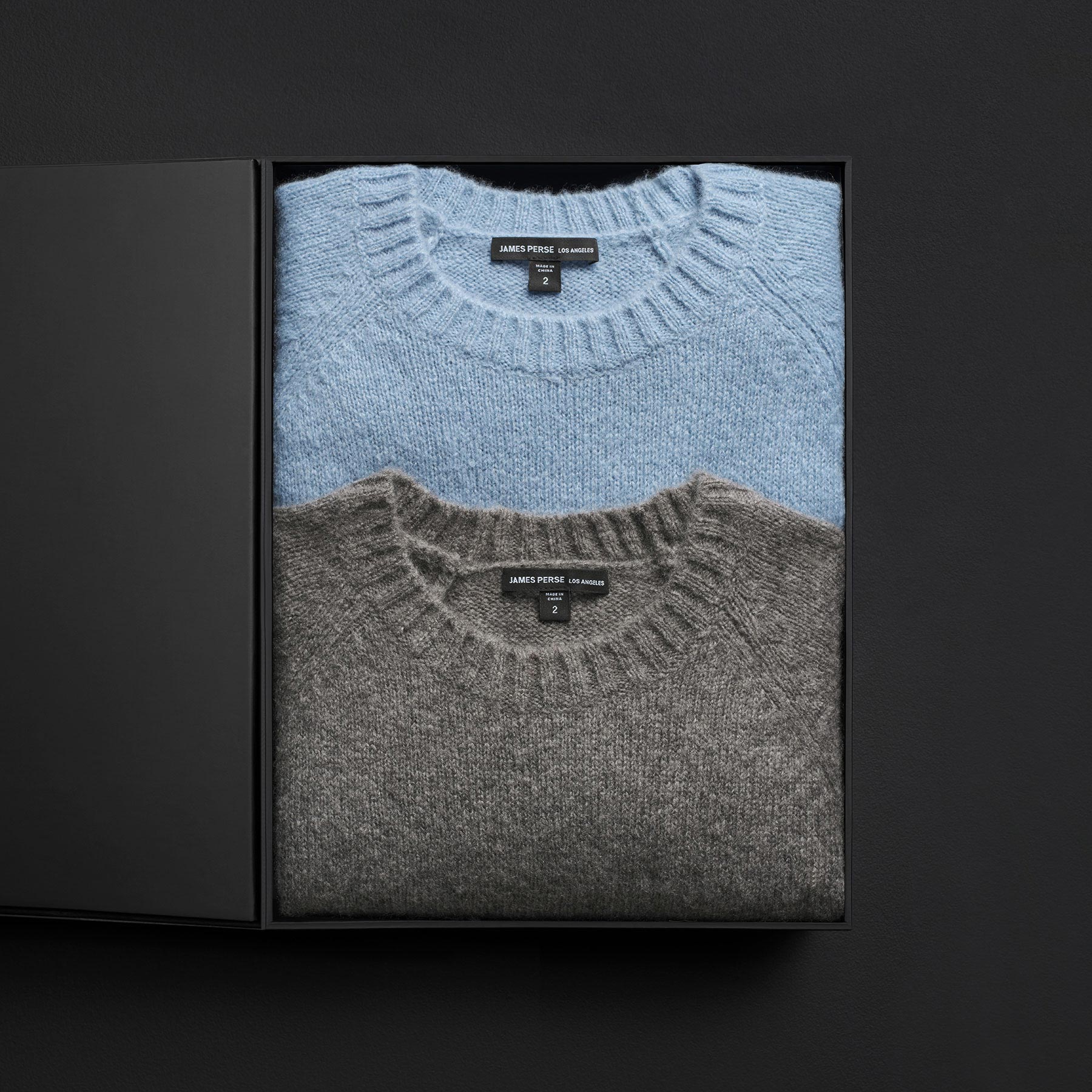 Premium Men's Lightweight Textured Cashmere Sweater Set - Soft Winter Knit Pullover & Cardigan Gift Box (Thunder/Azure) | Perfect for Holiday Gifts, Office Wear & Cozy Winter Outfits